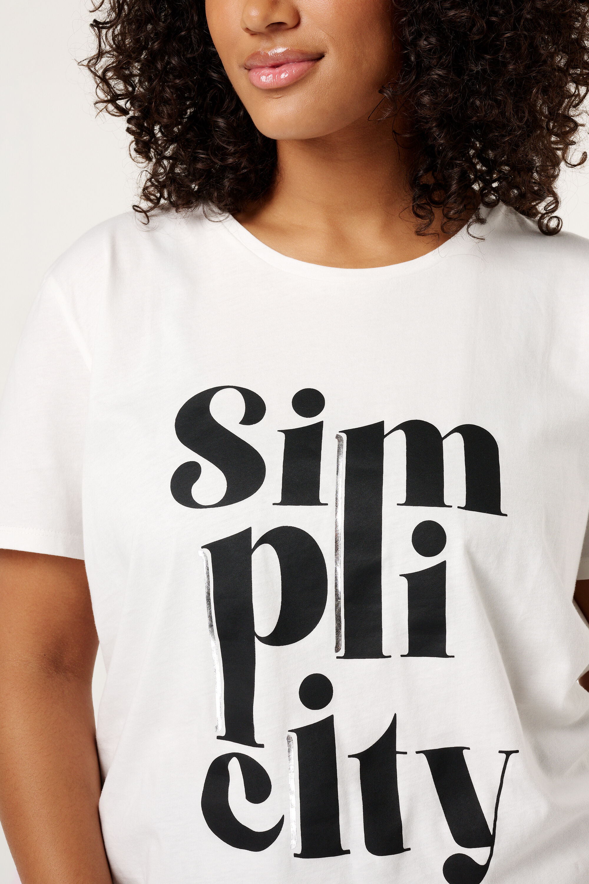 T-shirt met tekst image number 4