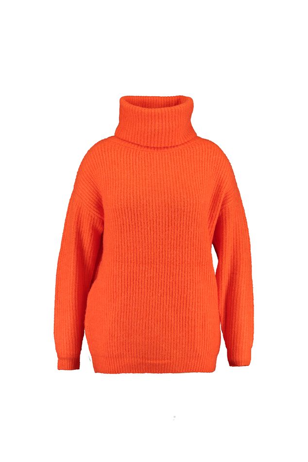 Gebreide trui met col image number 2