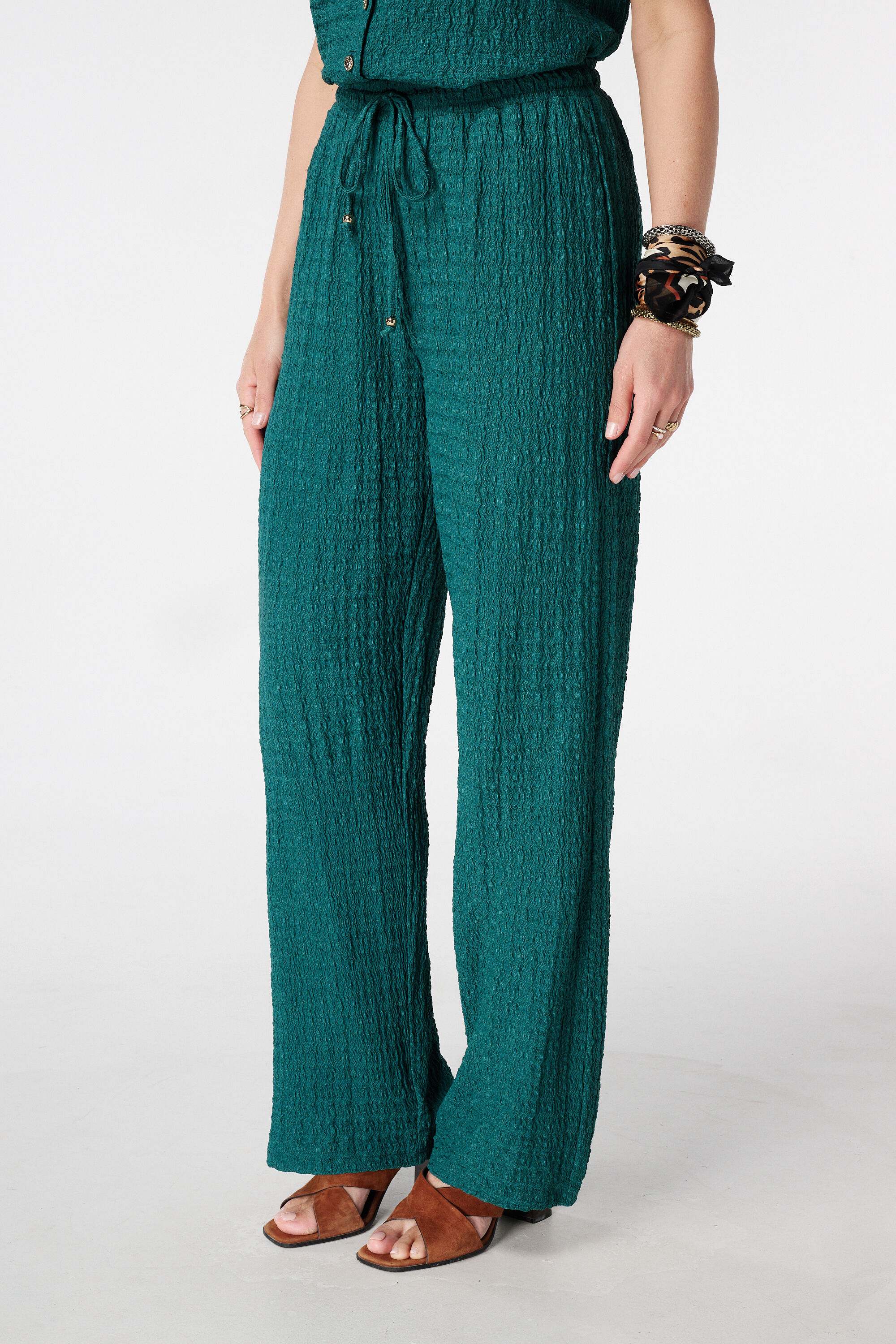 Broek met elastische taille image number 5