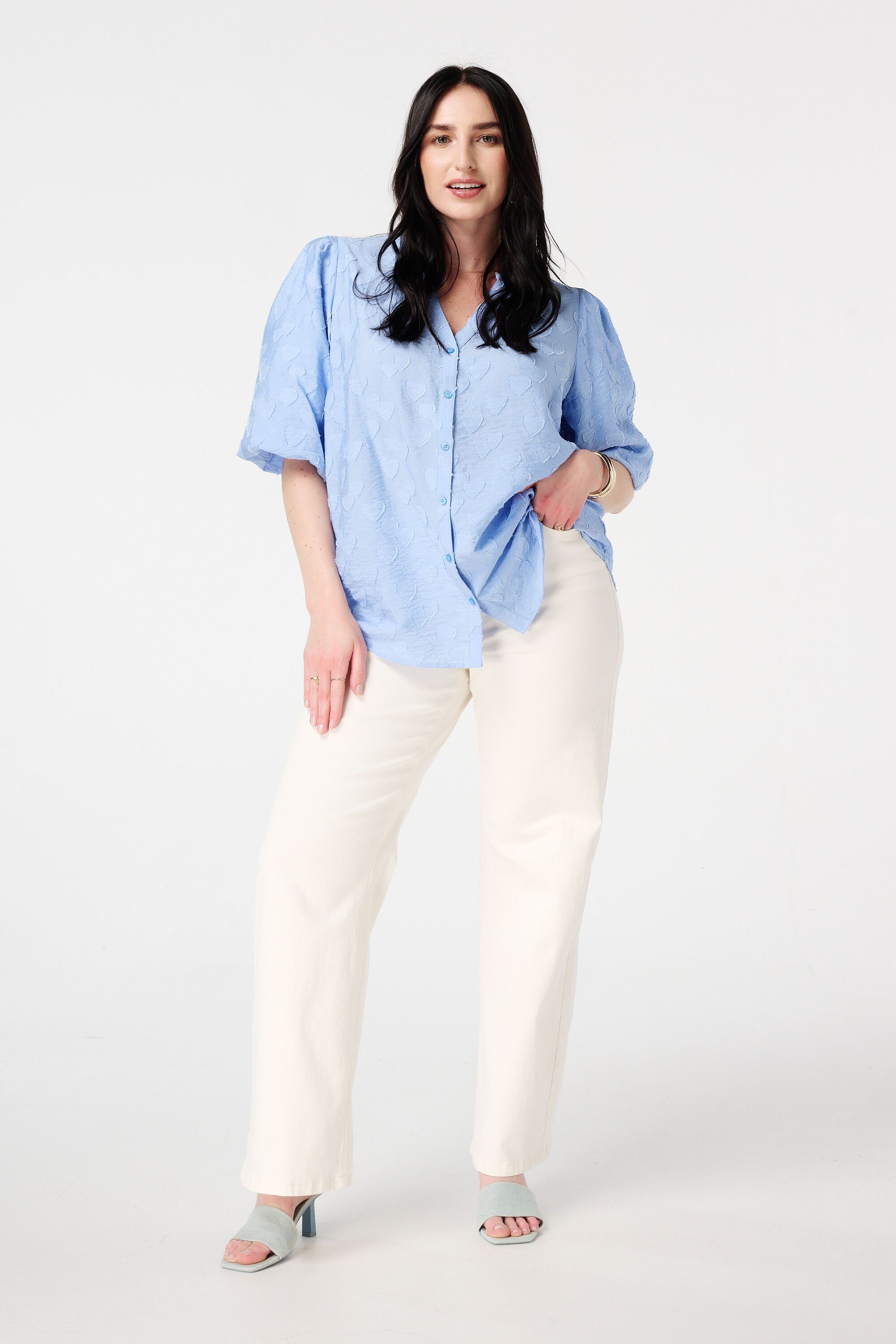  Blouse met hartjes print  image number 5