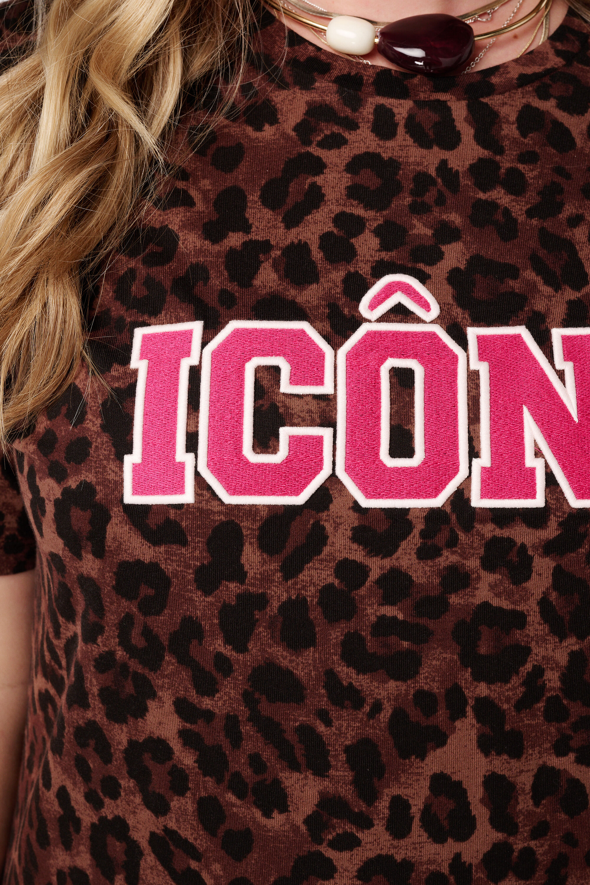 T-shirt met animal print image number 6