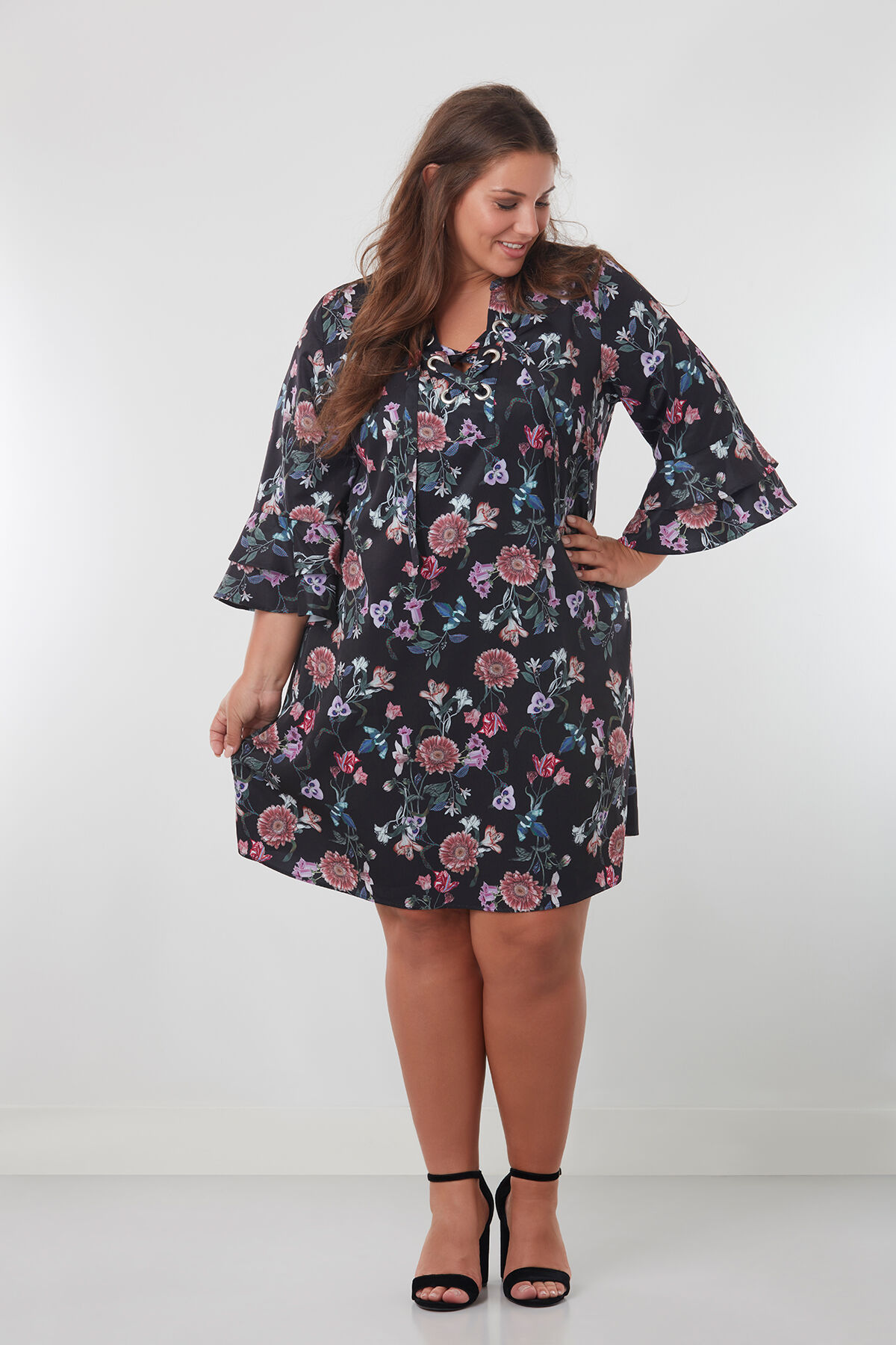 Tuniekjurk met bloemenprint image number 3