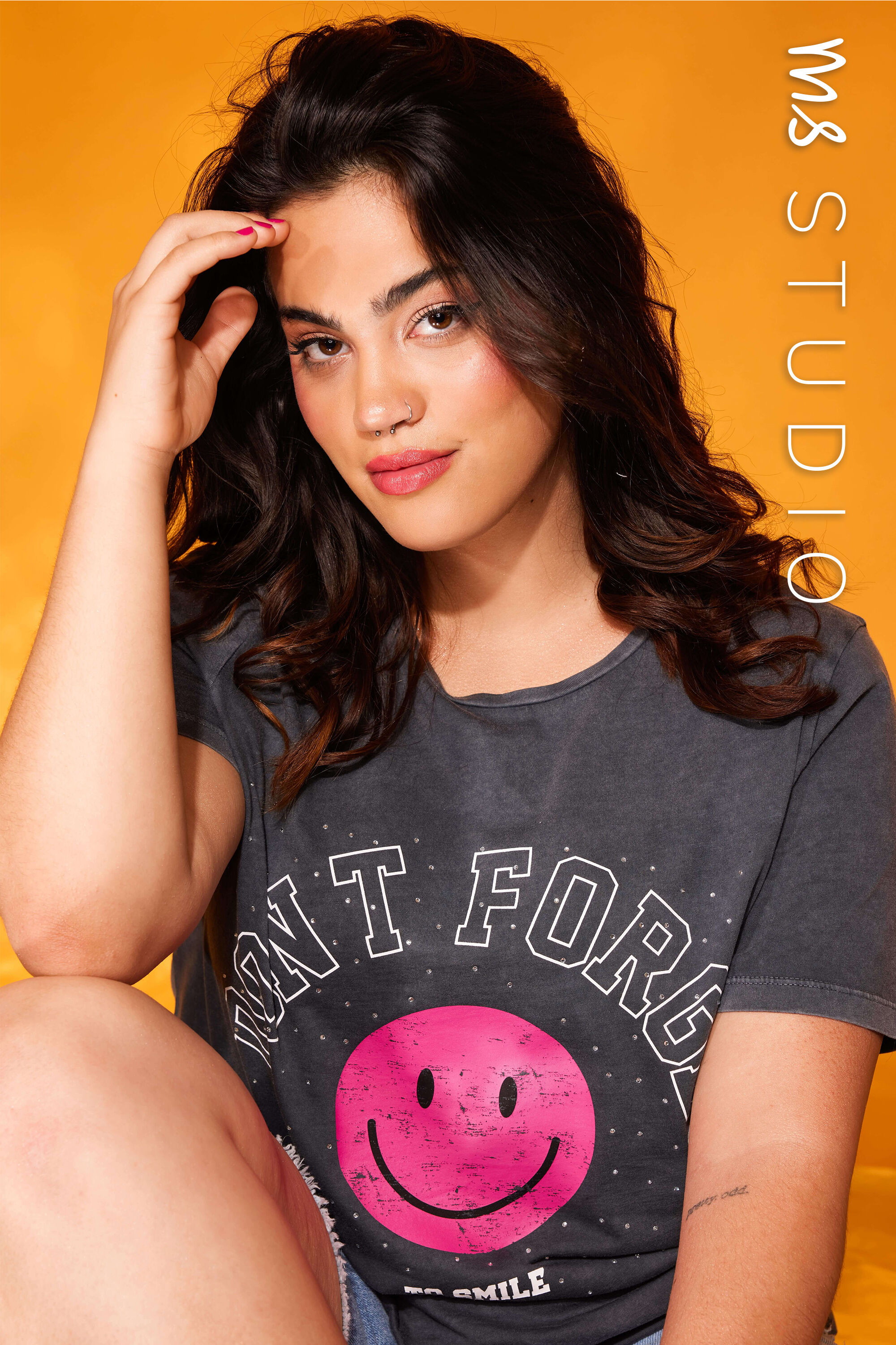 Dames T shirt met opdruk MS Mode