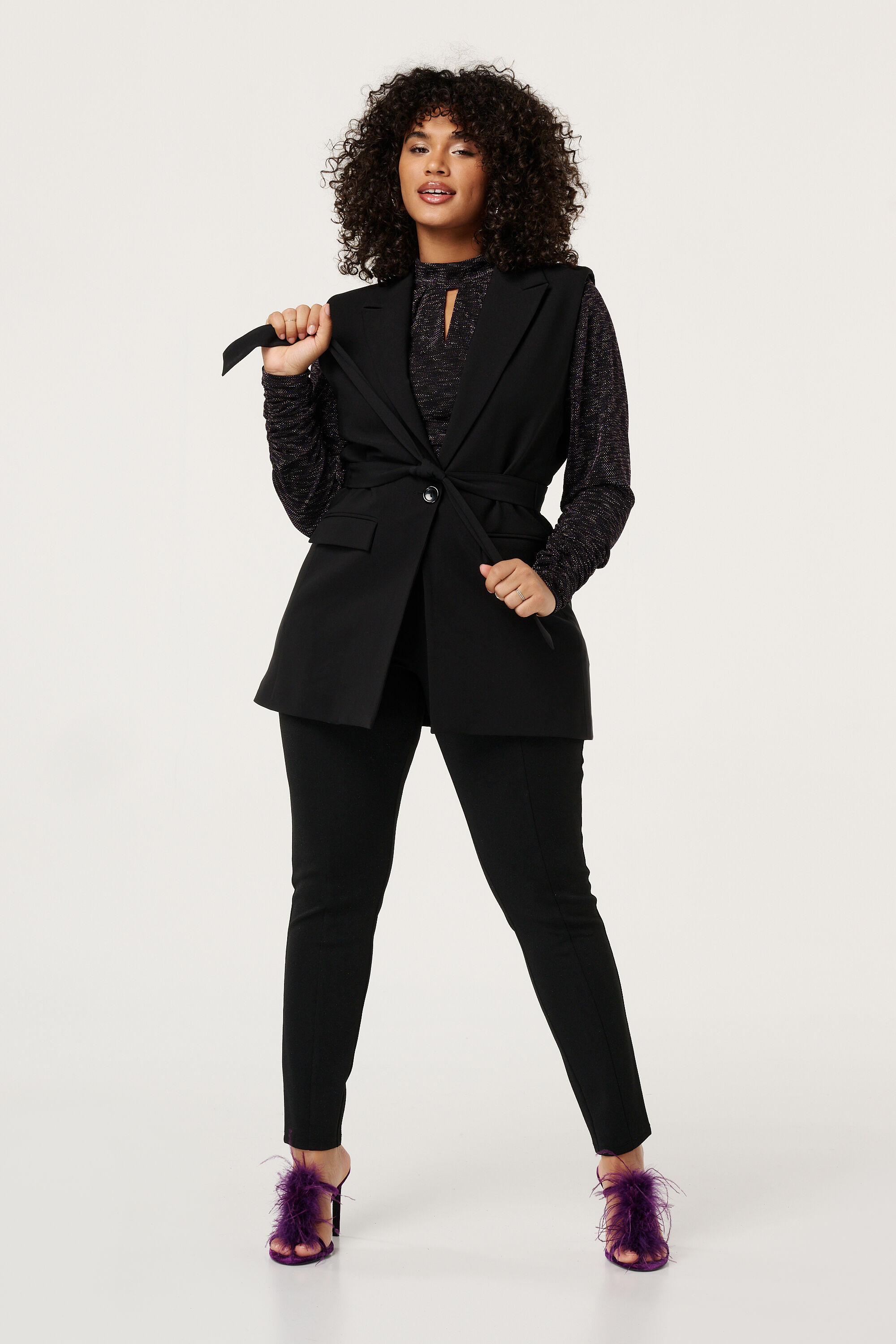 Gilet met ceintuur image number 5