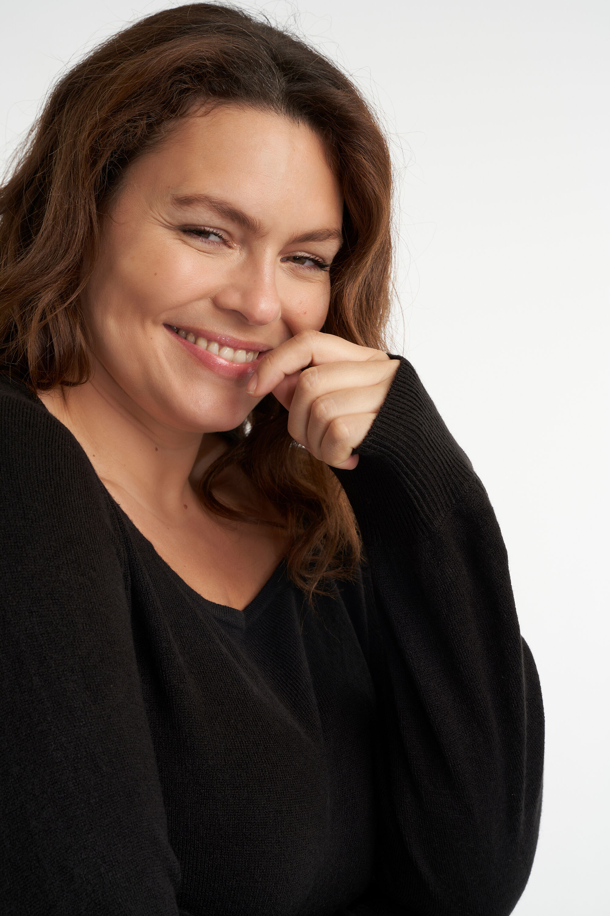 Trui met vierkante hals image number 4