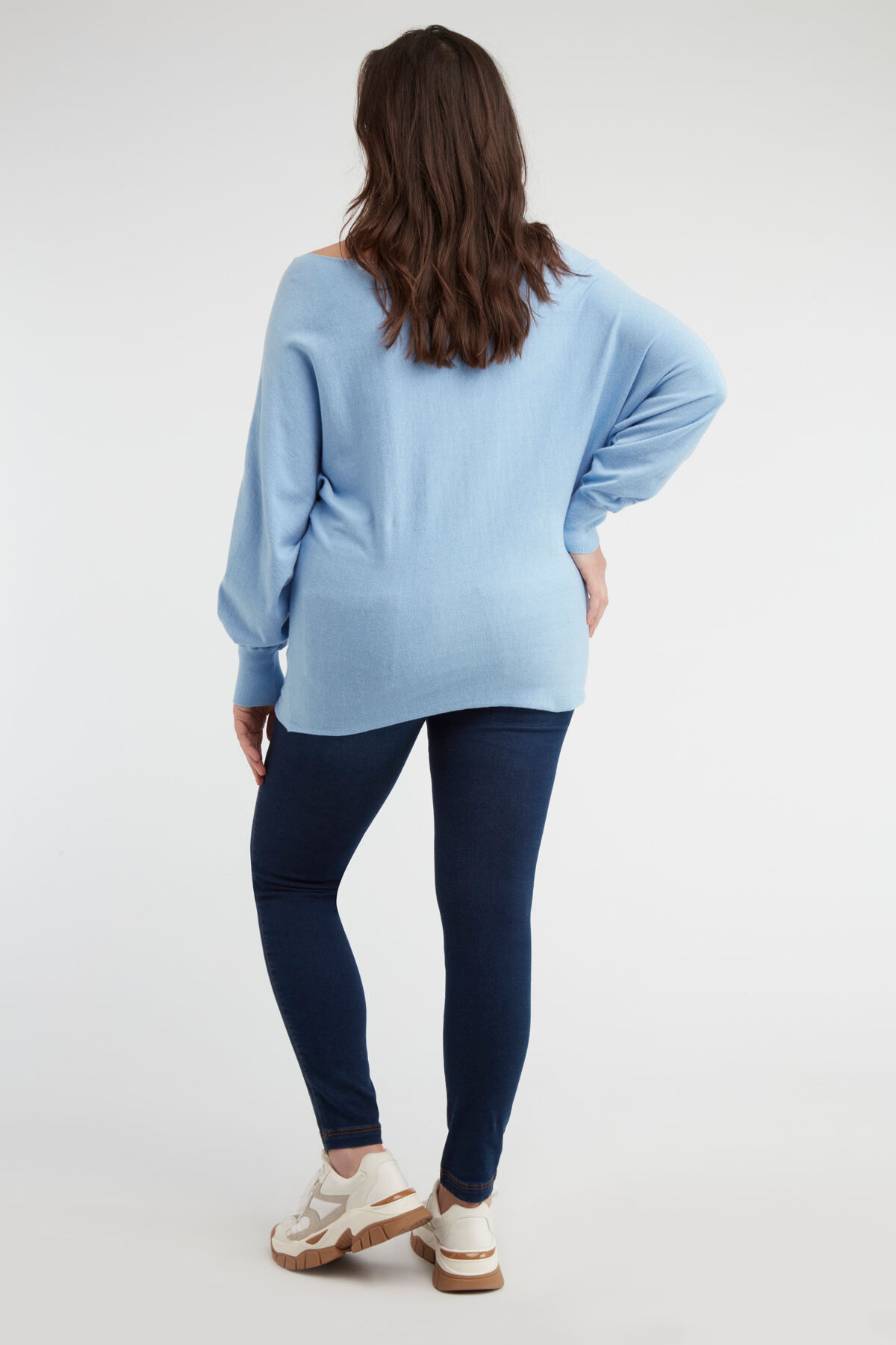 Grof gebreid zeegroen vest - Maison Osé