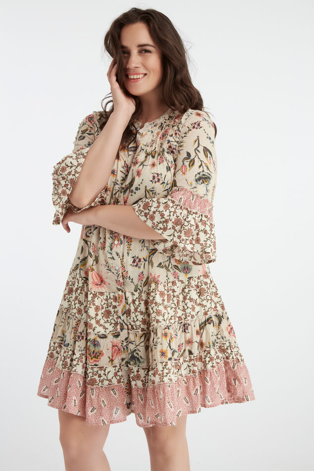 Jurk met patchwork image number 6