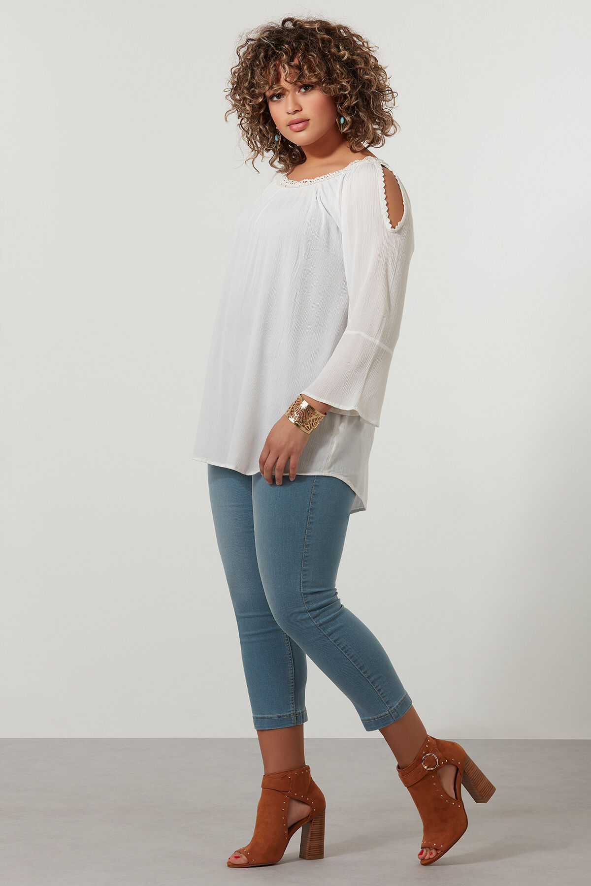 Blouse met trompetmouw image number 4