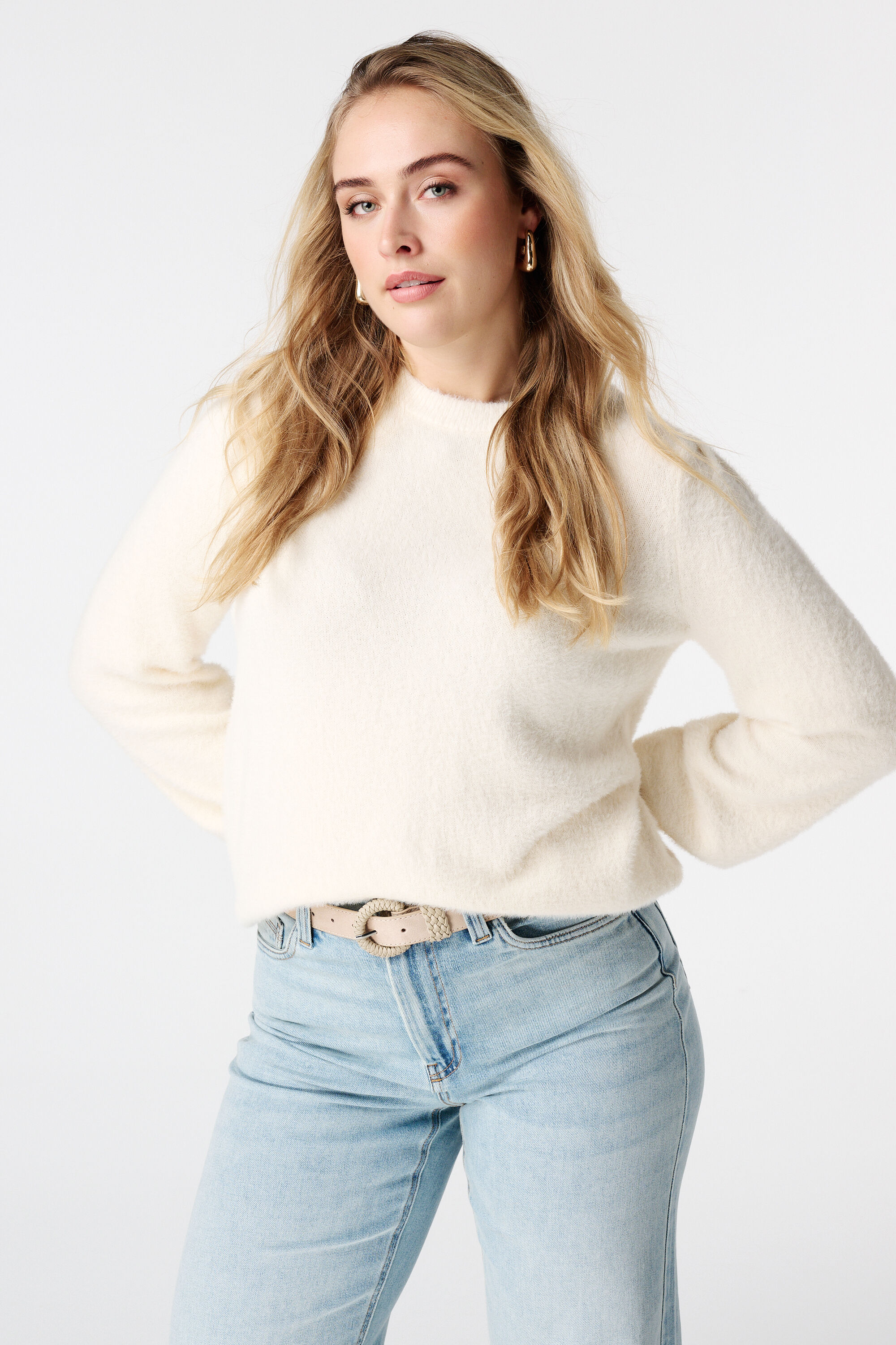 Su&egrave;dine riem met gevlochten gesp