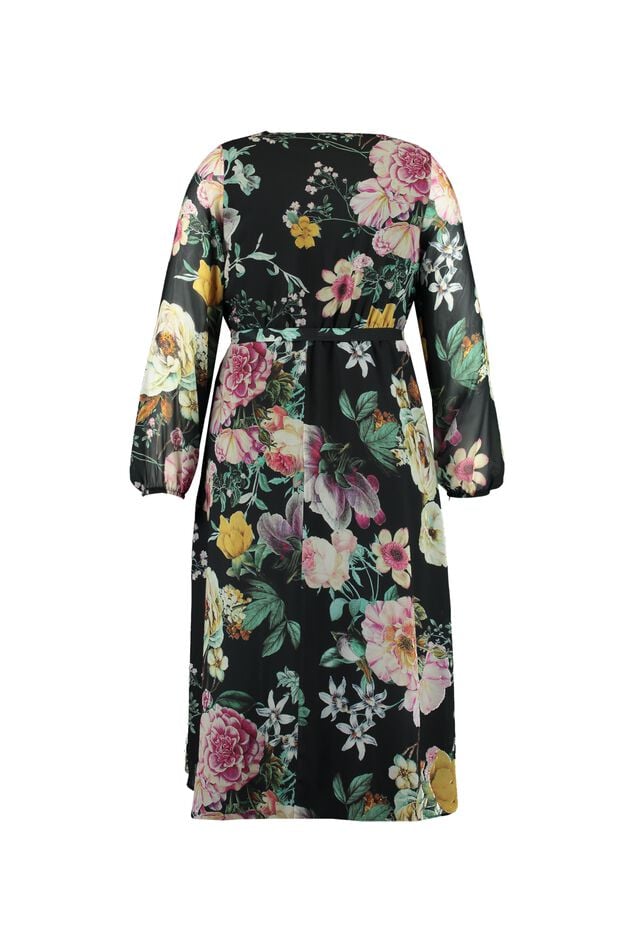 Wikkeljurk met bloemprint image number 3