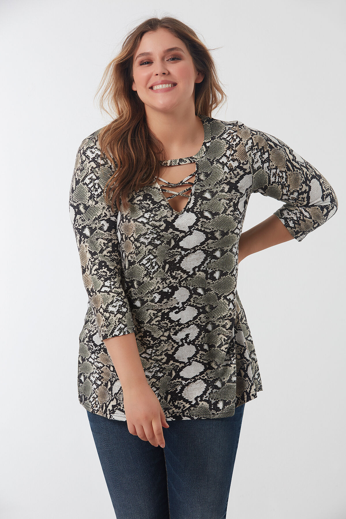 Slangenprint shirt on sale