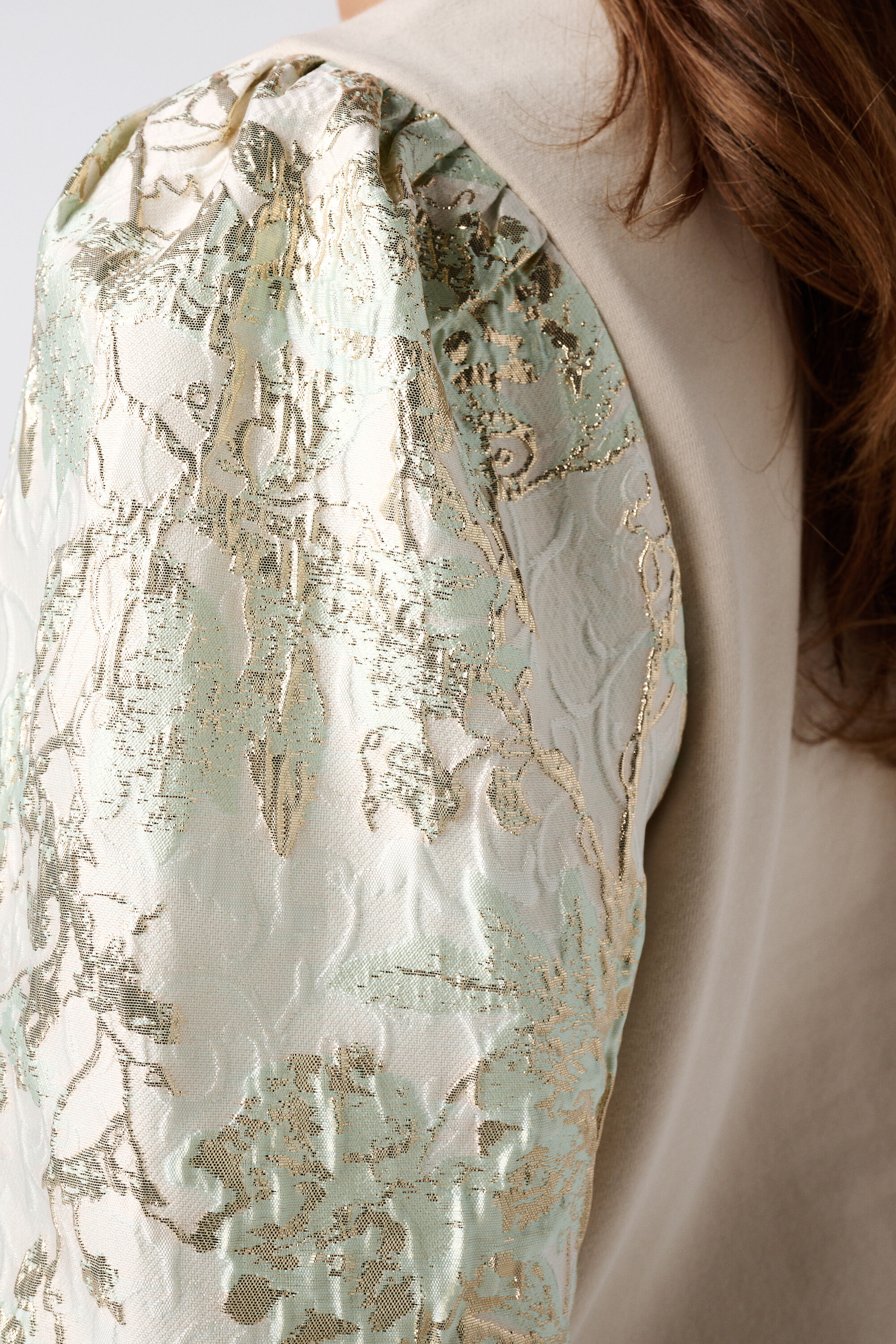 Sweater met jacquard mouwen image number 6