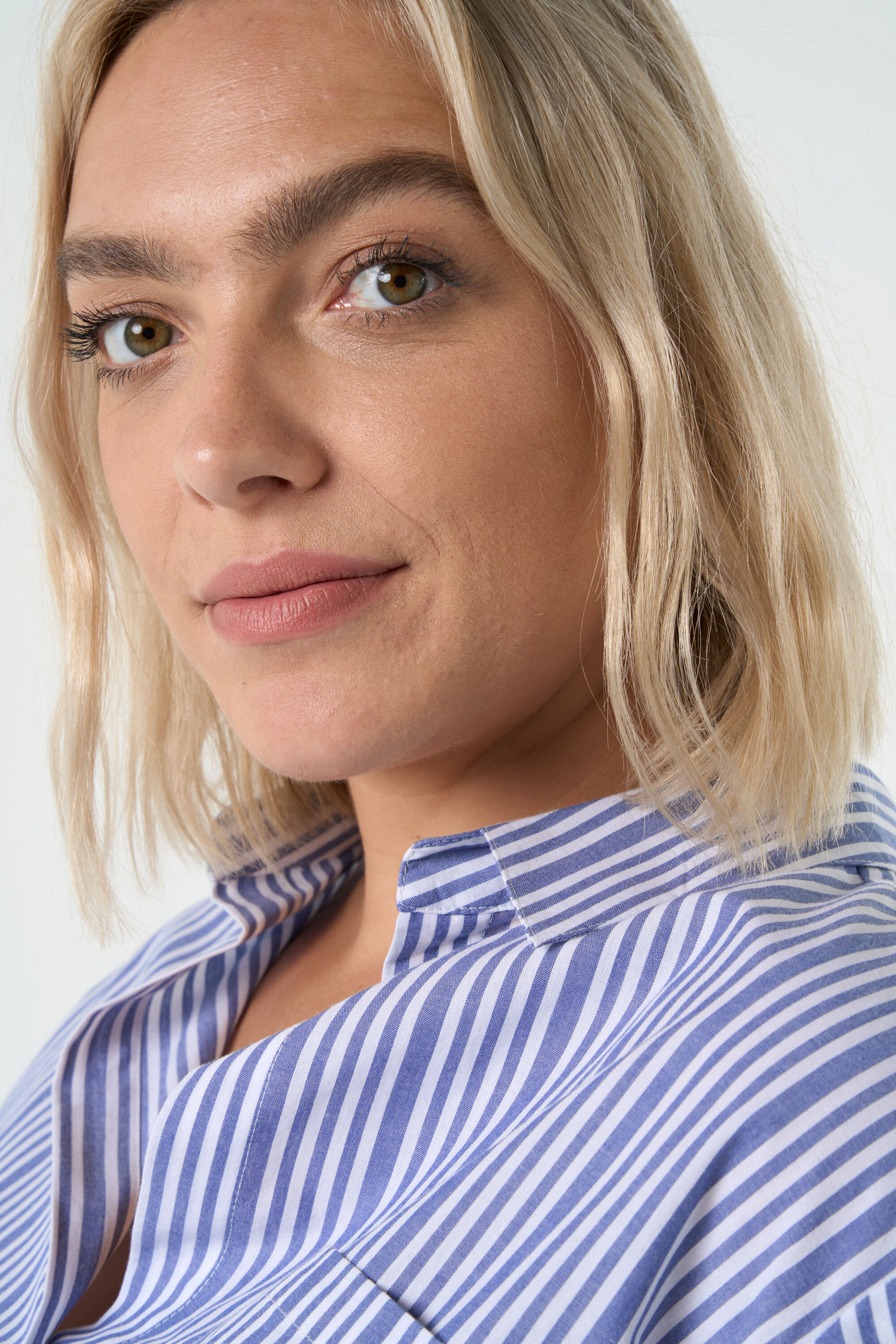 Ruimvallende blouse met strepen image number 5