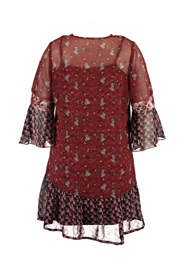 Tuniekjurk met bloemenprint image number 3
