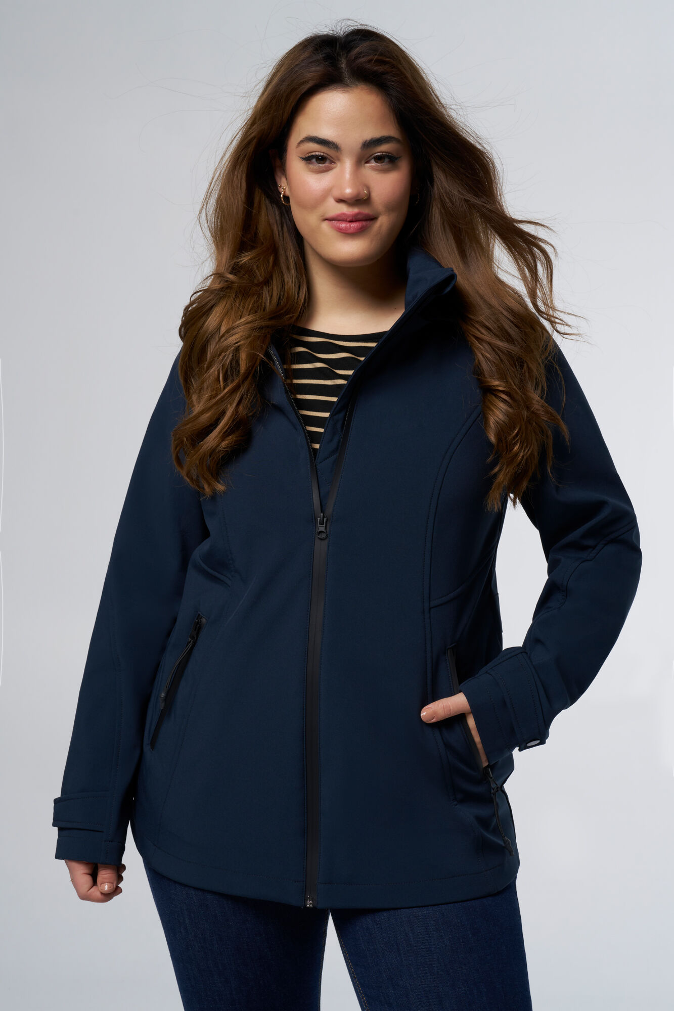 Softshell jas met fleece image number 5