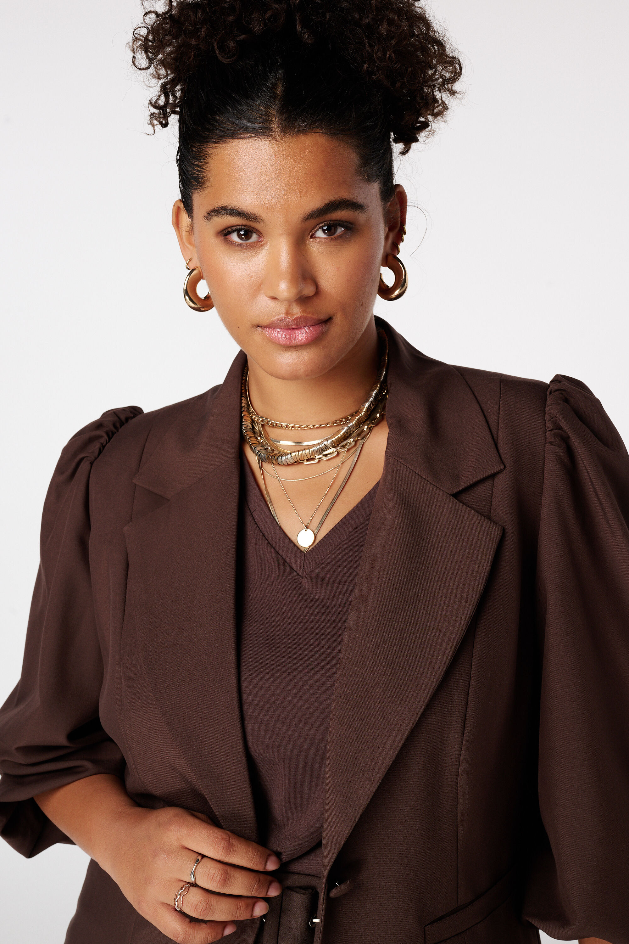 Blazer met pofmouwen image number 2