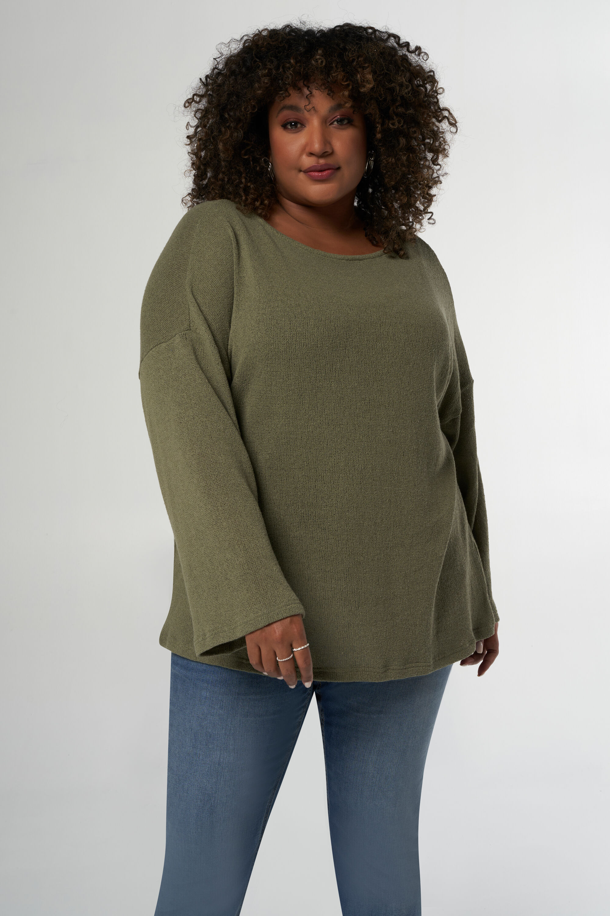 Top met lange uitlopende mouwen image number 5