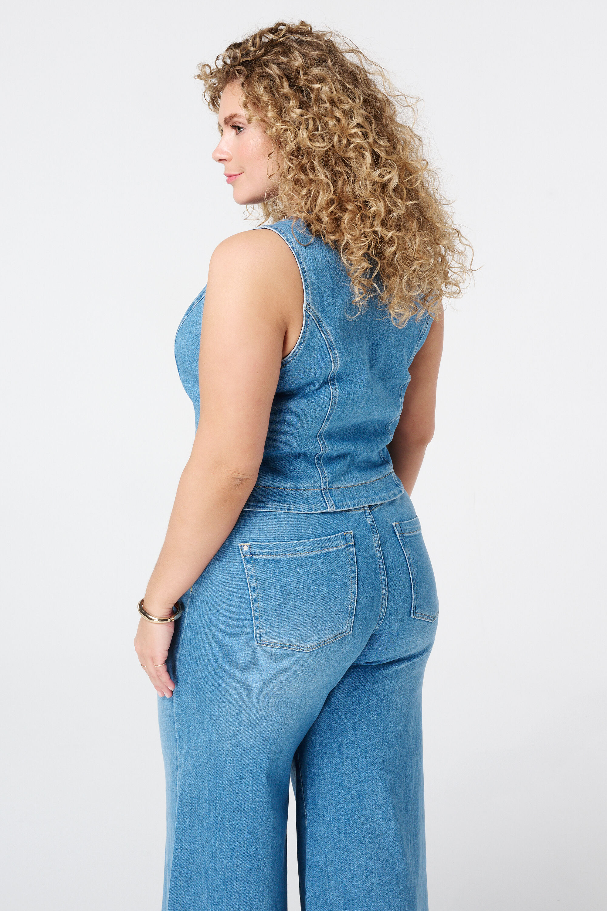 Denim gilet image number 3