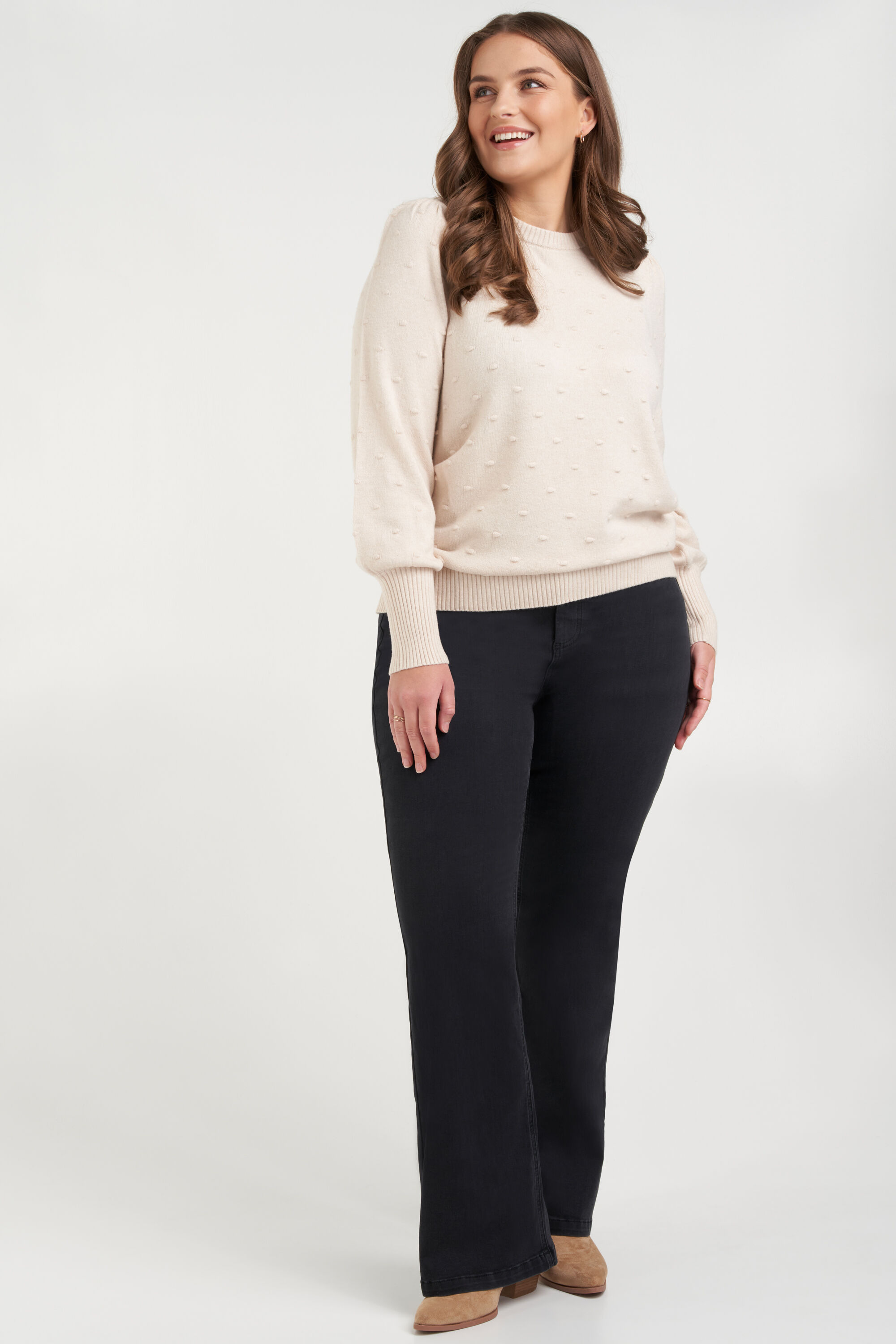 Dames Trui met bolletjes MS Mode