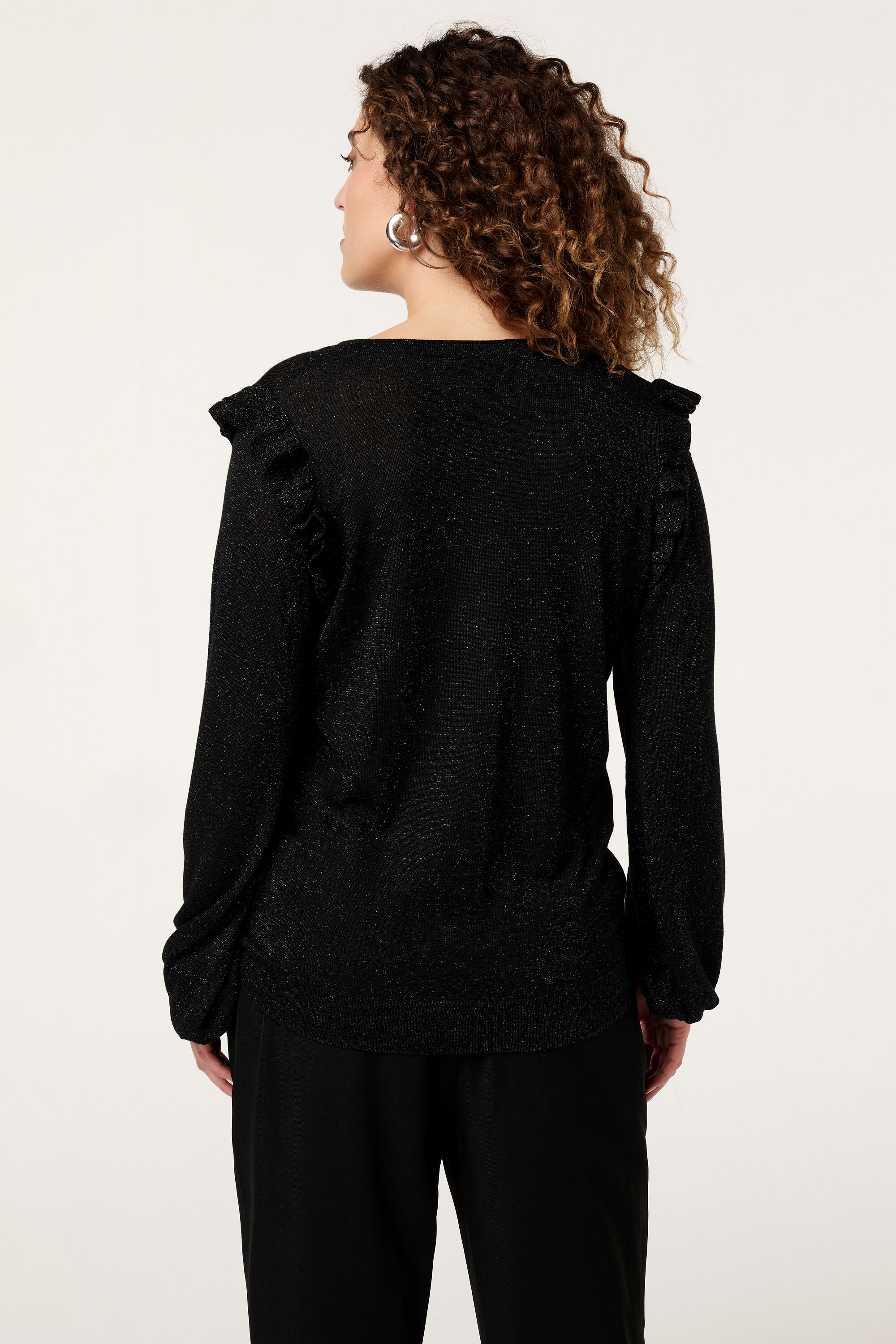 Trui met ruches en glitter image number 3