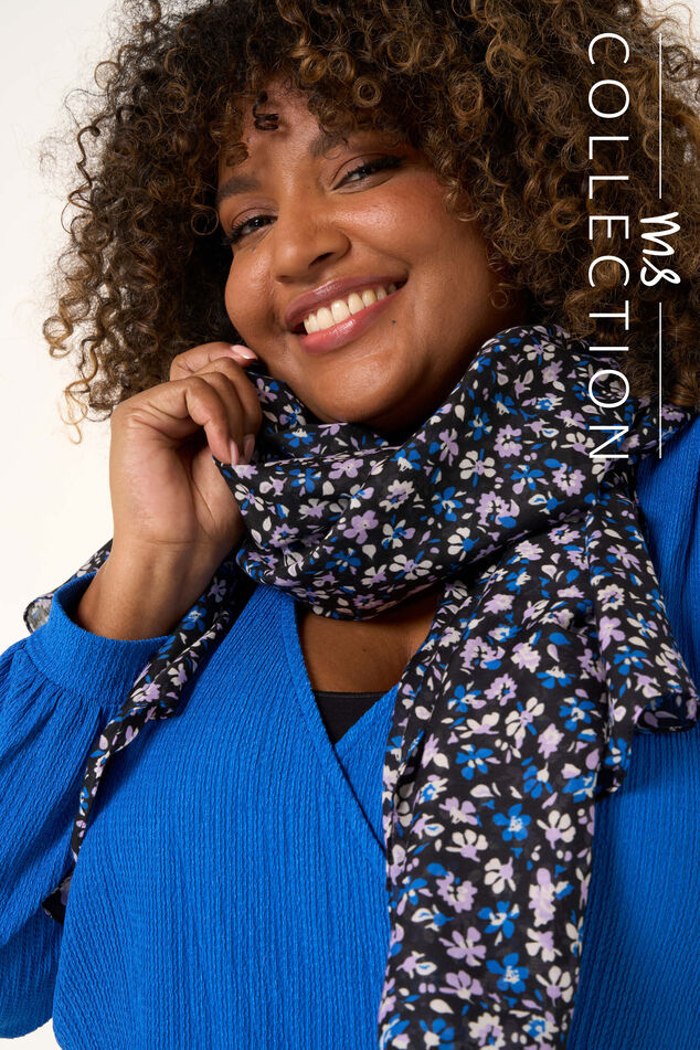 Sjaal met bloemenprint image number 0