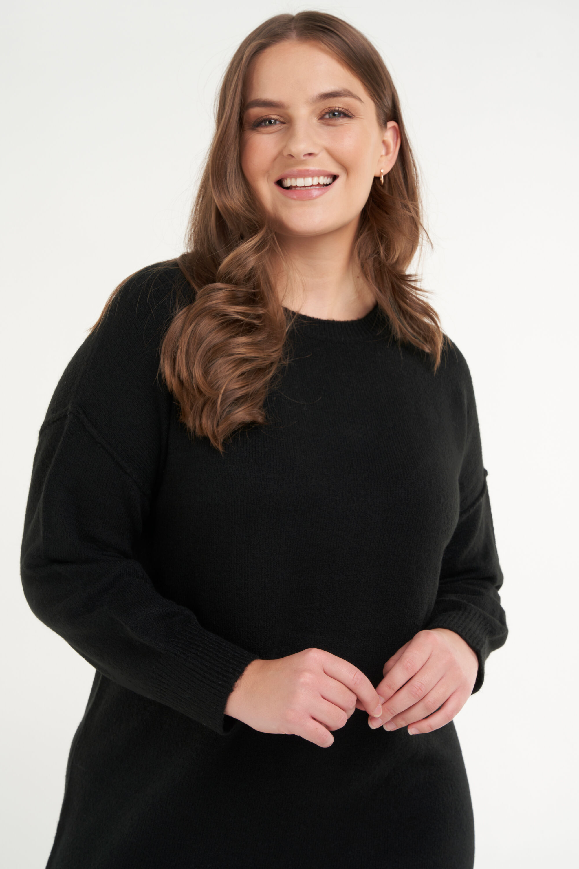 Lange gebreide jurk image number 5