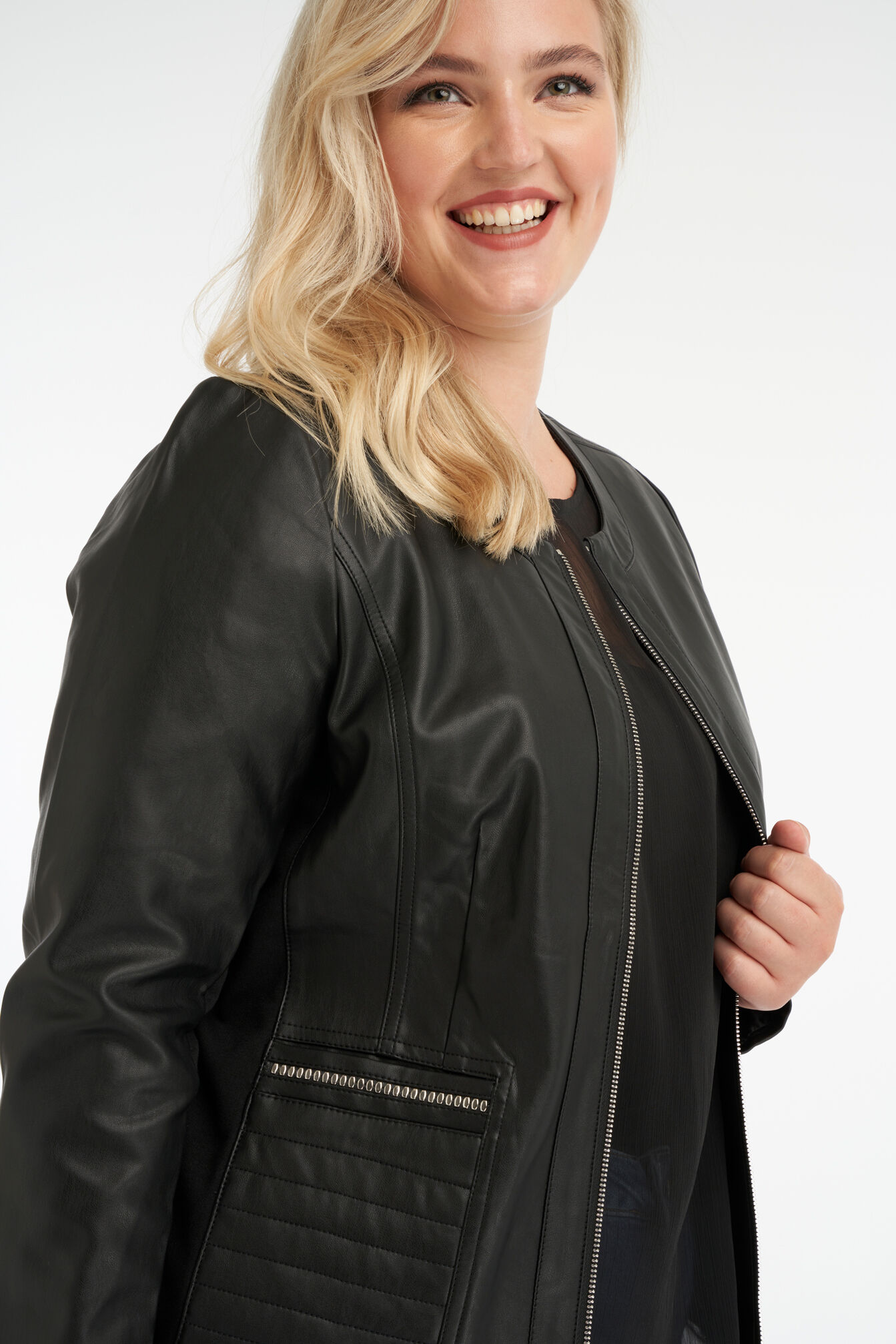 PU leren jasje image number 4