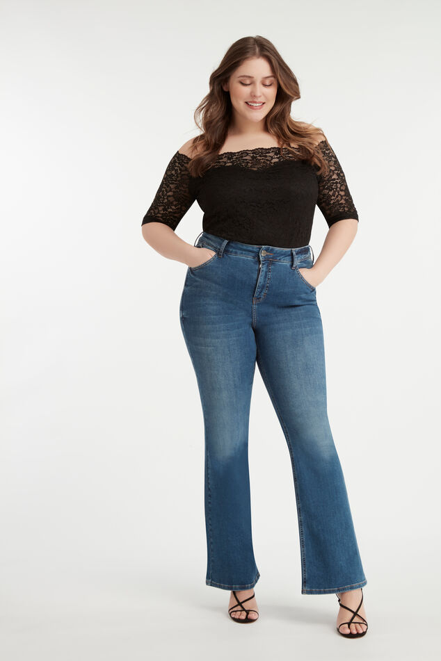 Magic Simplicity flared leg SHAPING jeans image number 4