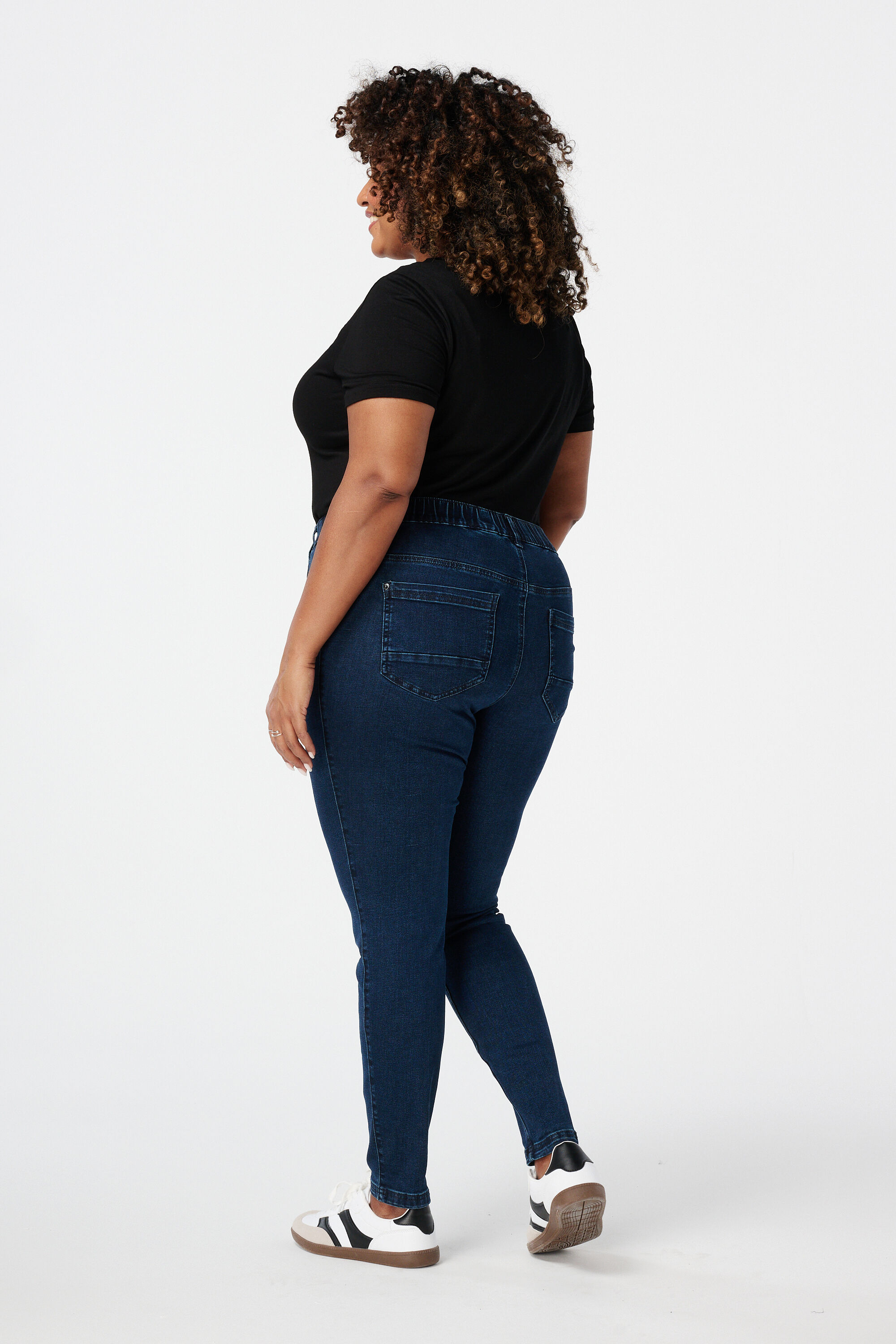 Tregging met denim look image number 3