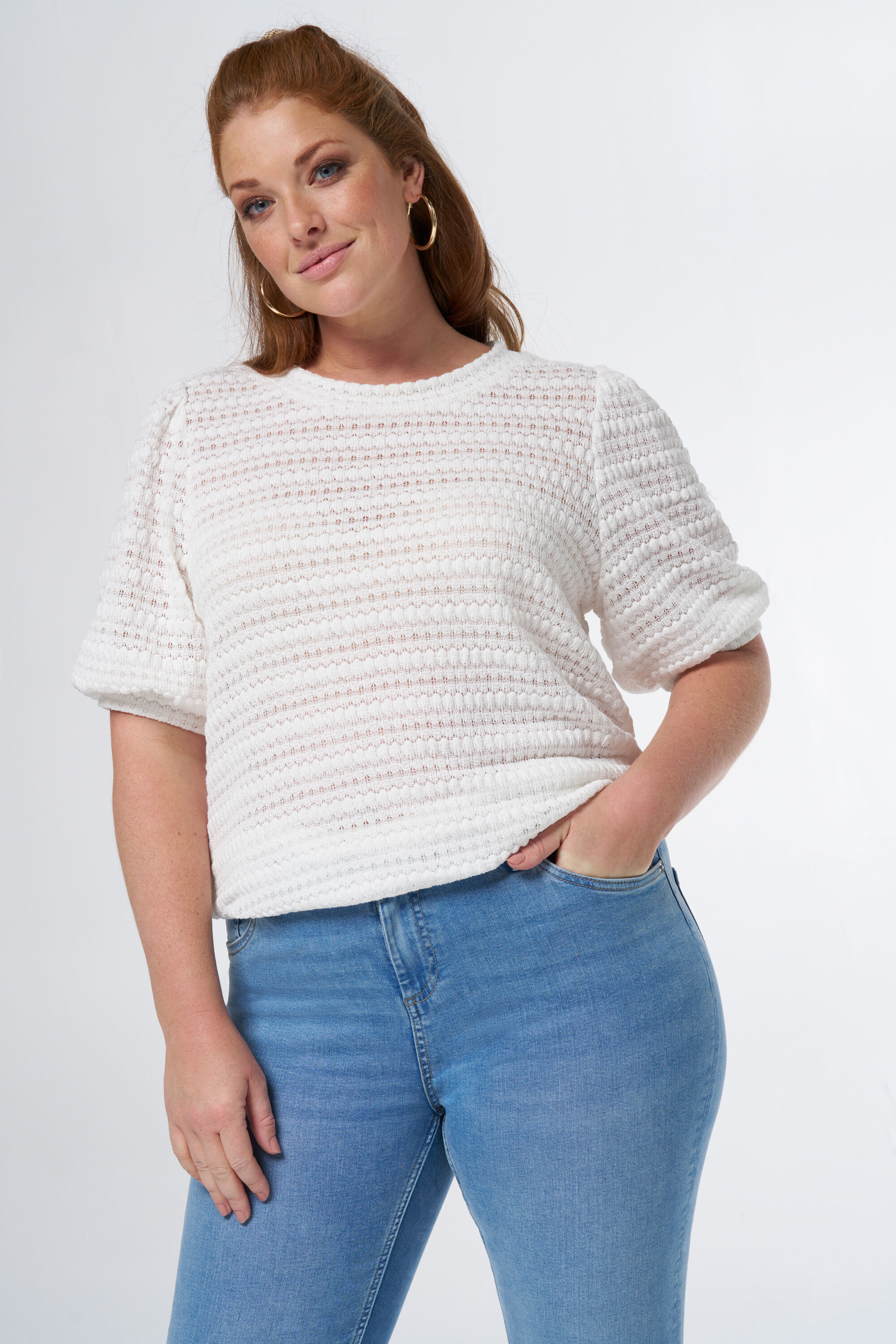 Top met ballonmouwen image number 6