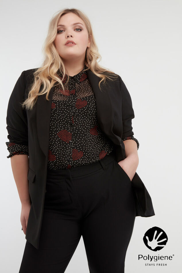 Lange blazer met Polygiene image number 0