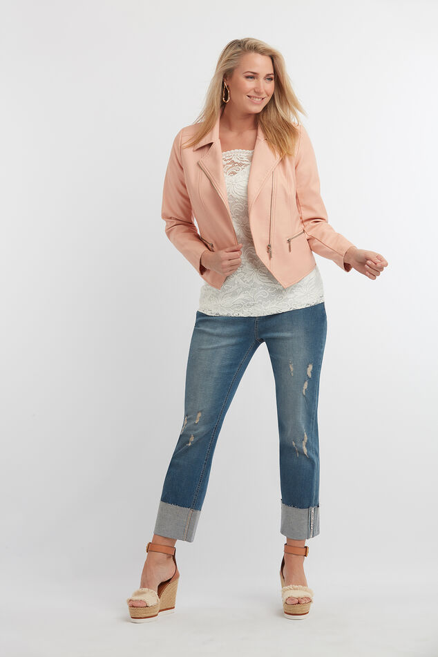 Imitatieleren bikerjasje image number 4