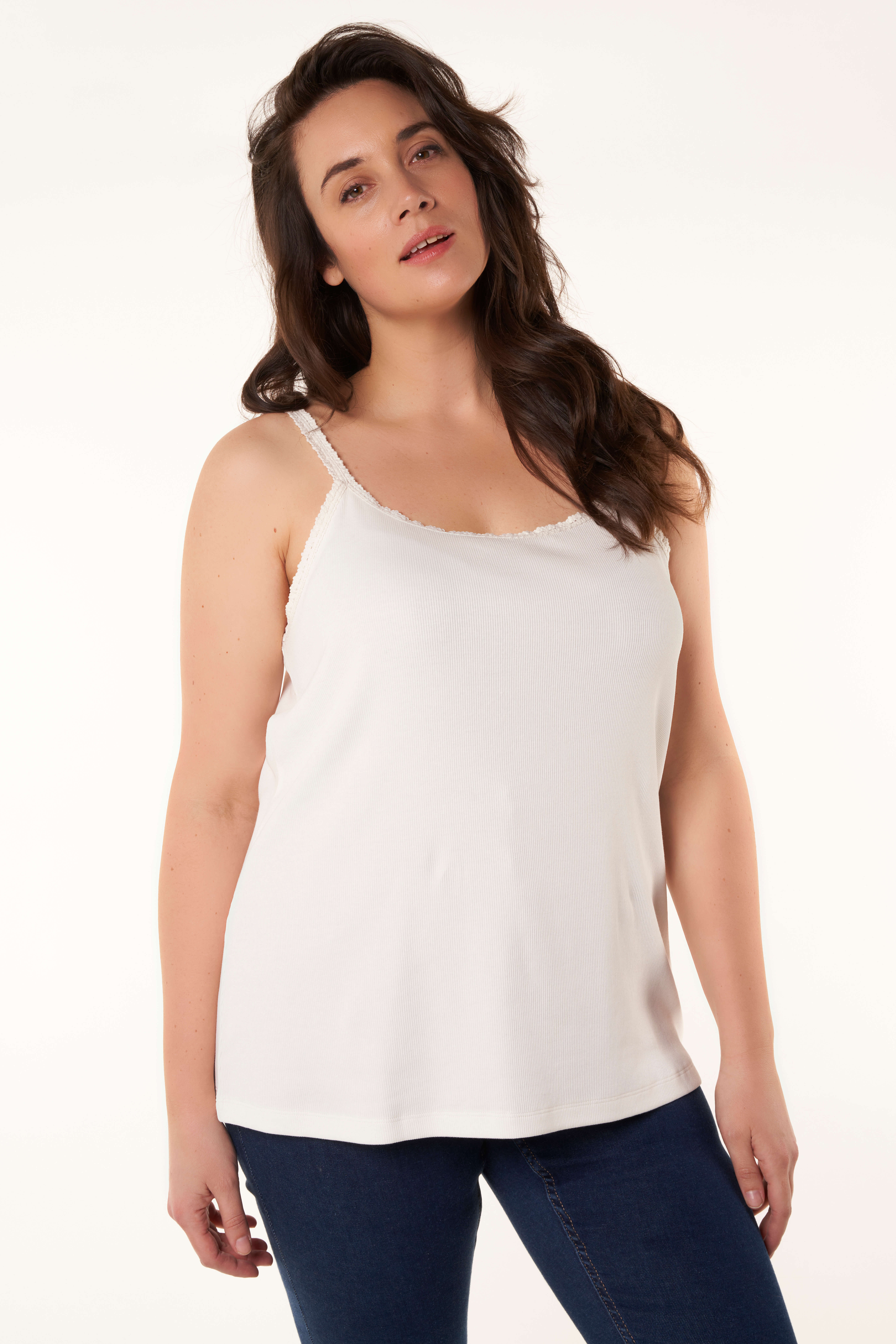 Dames singlet deals met kant