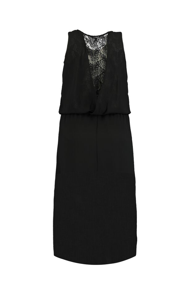Maxi jurk met kanten details image number 2
