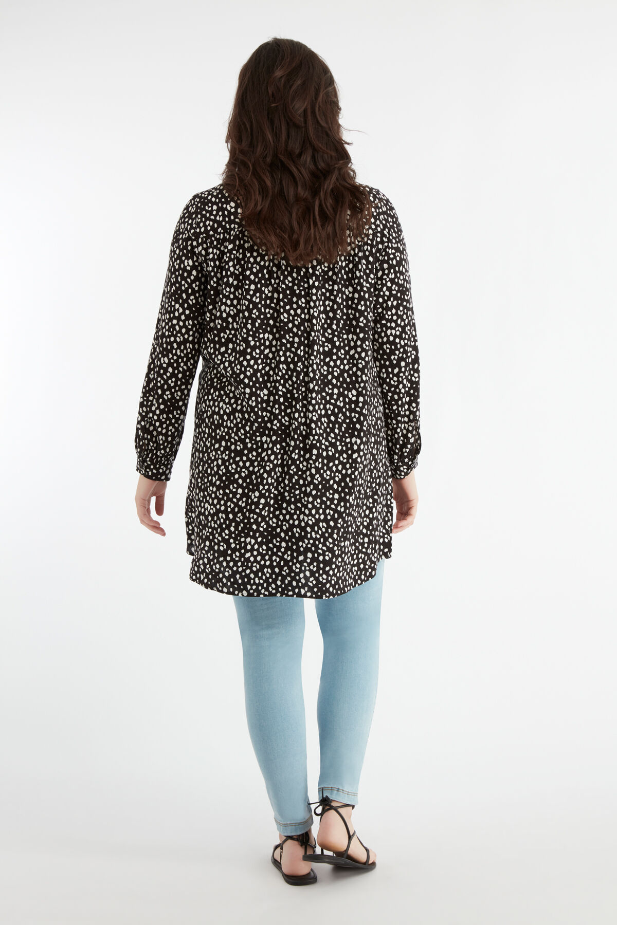 Tuniekblouse met stippenprint image number 4