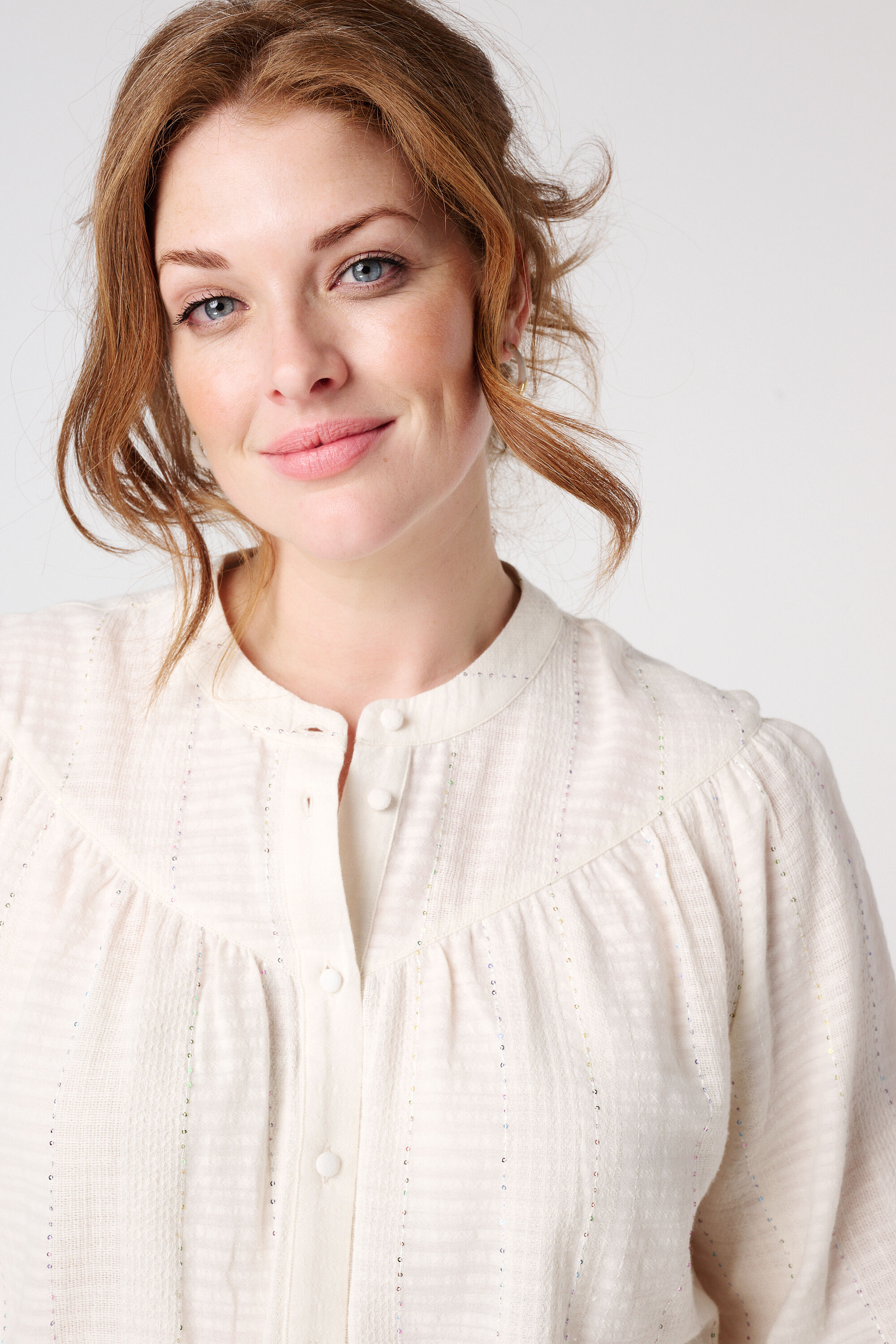 Blouse met pailletten image number 4