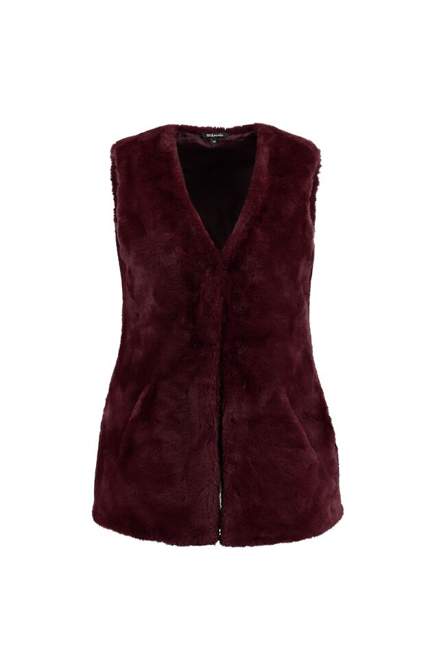 Gilet van imitatiebont image number 1