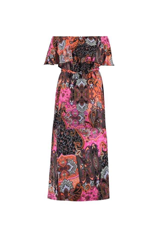 Kleurrijke maxi jurk image number 1