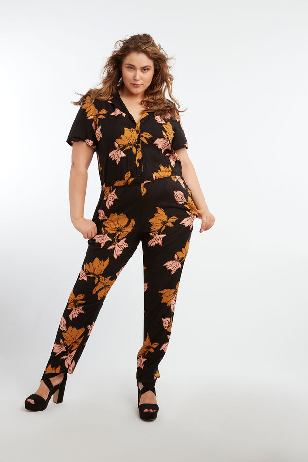 Jumpsuit met bloemenprint image number 0