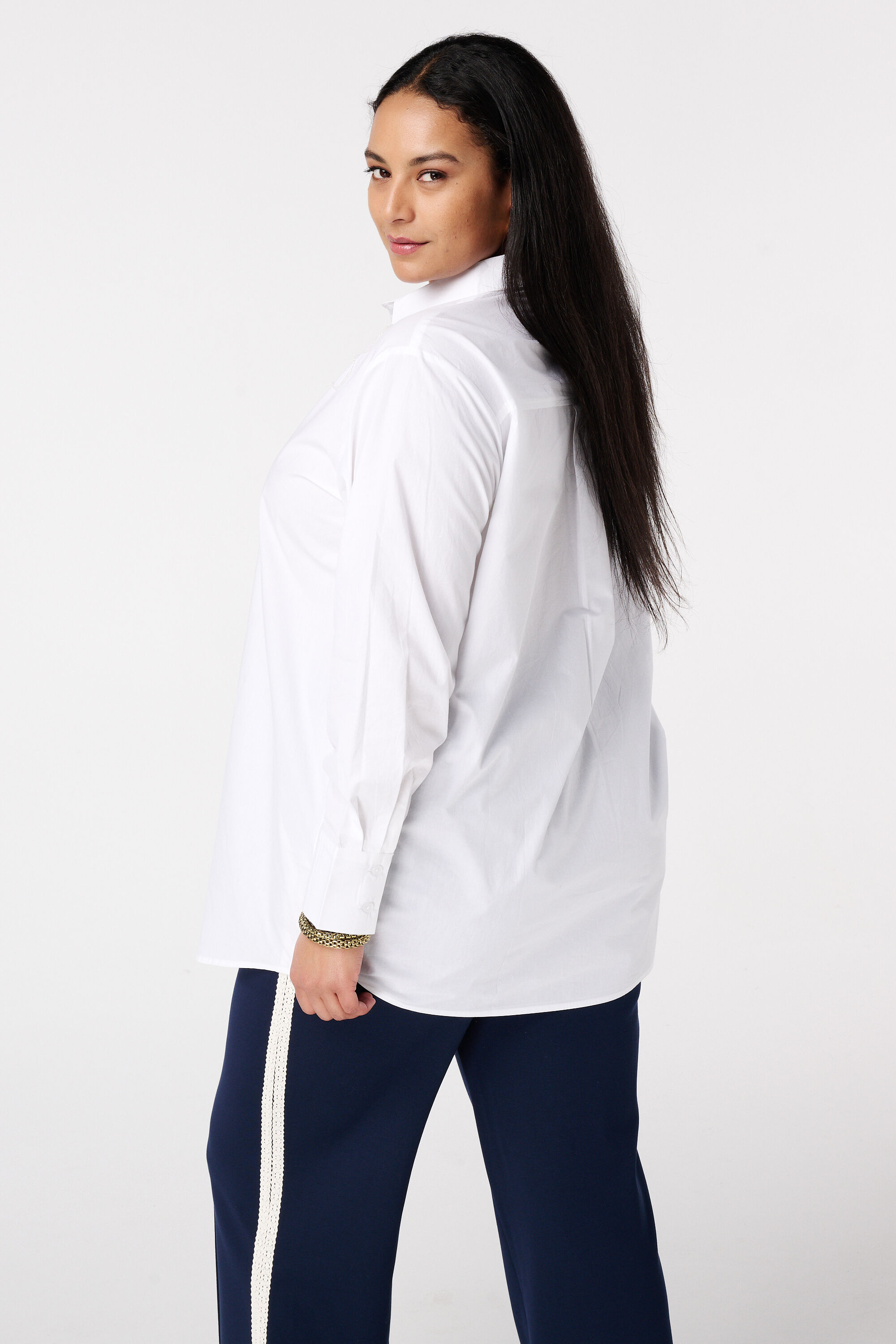 Lange blouse met parels image number 3