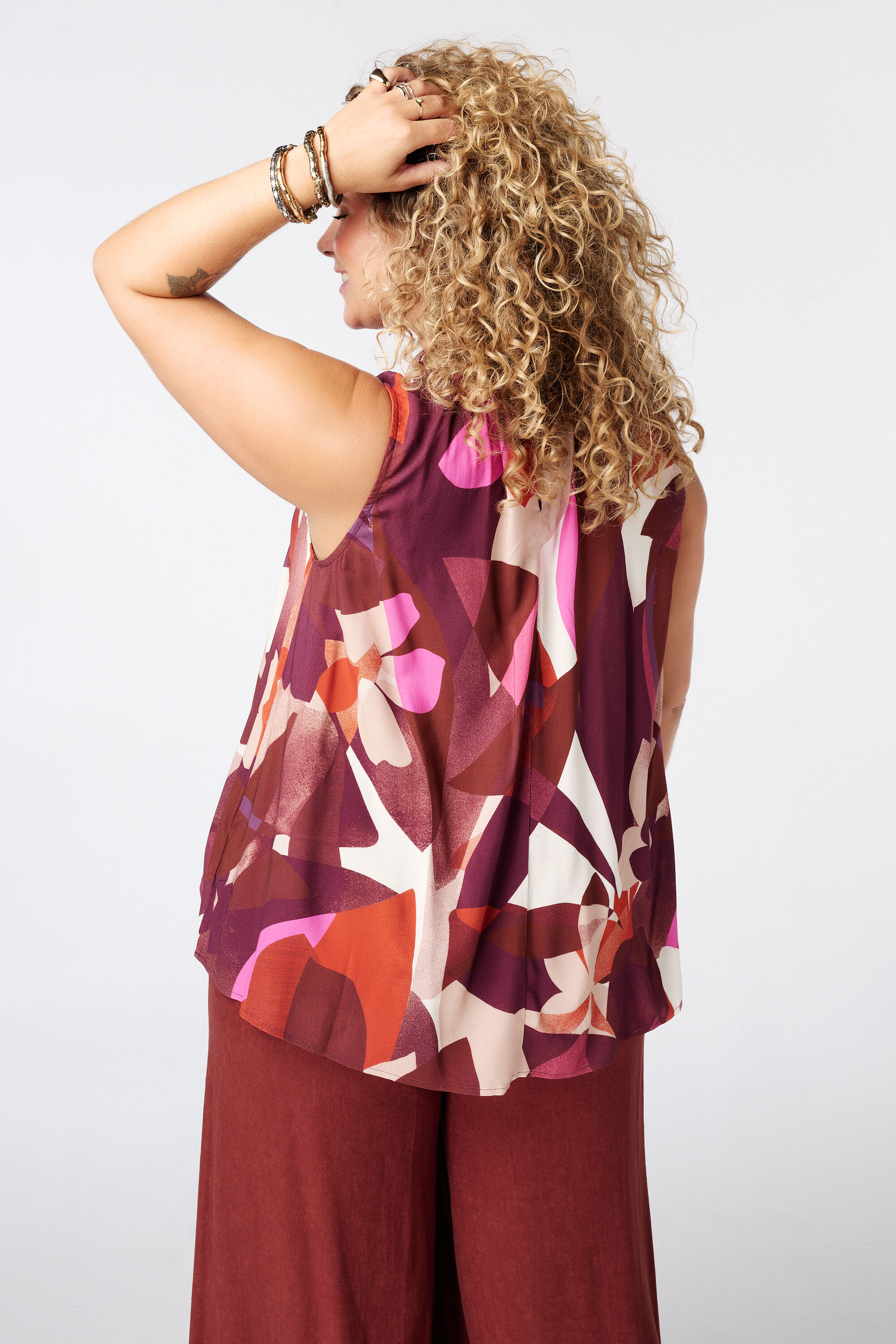 Blouse met hoge hals image number 3