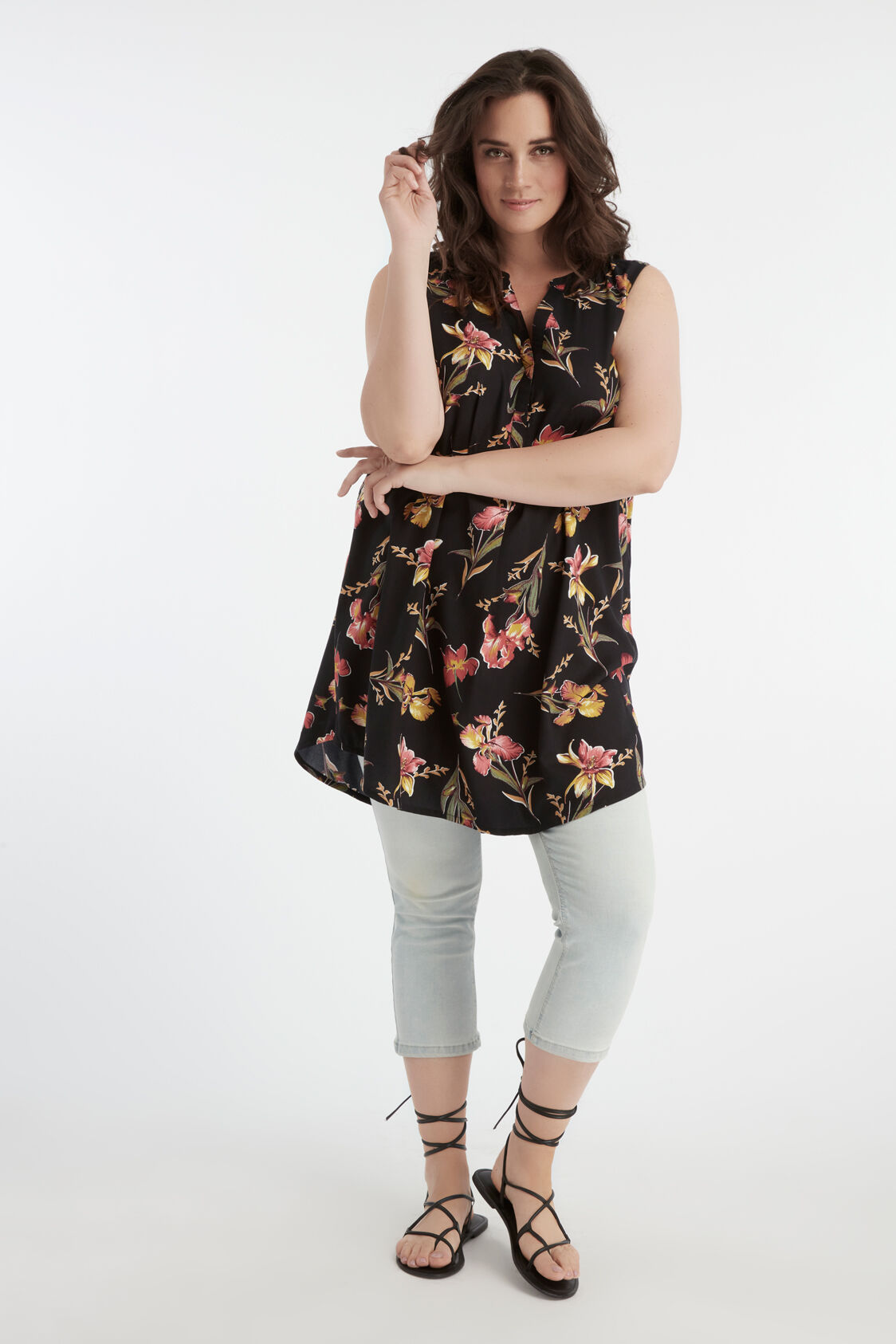 Mouwloze lange blouse image number 5