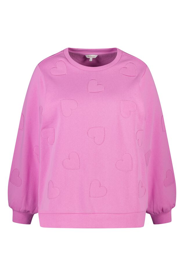 Sweater met geborduurde hartjes image number 1