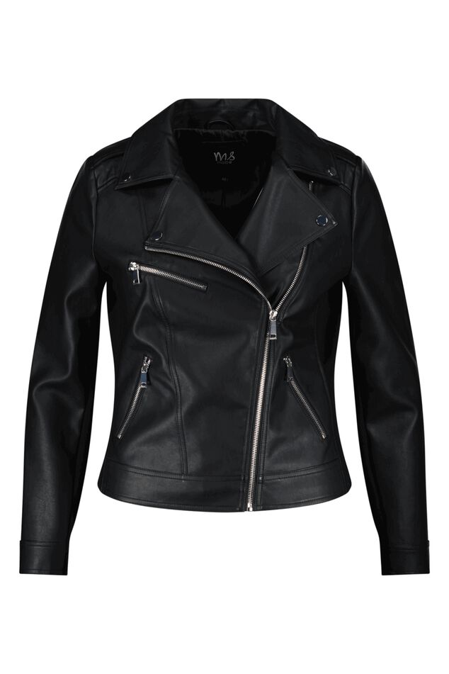 Jas van imitatieleer image number 2