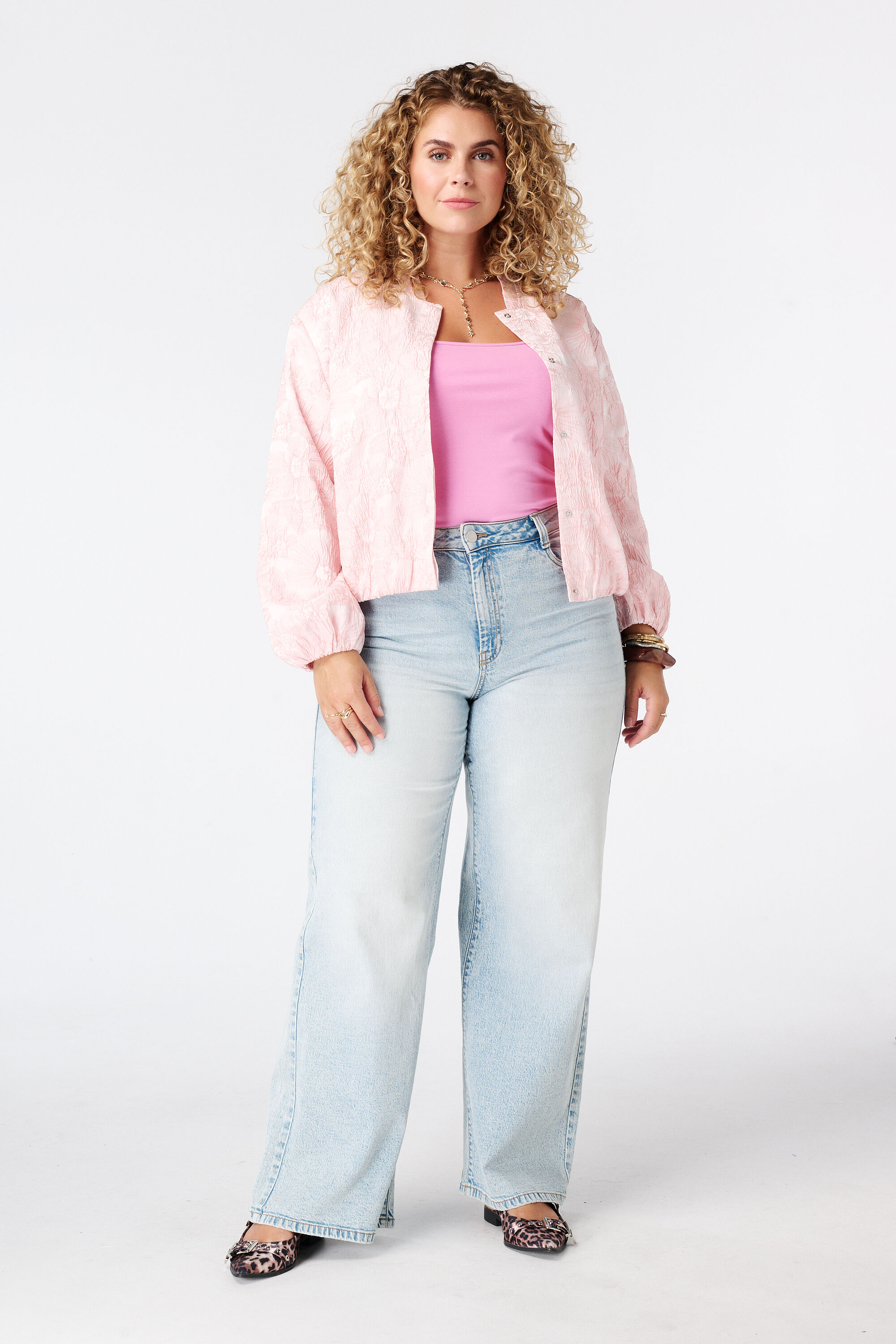 Jacquard bomber jasje image number 5