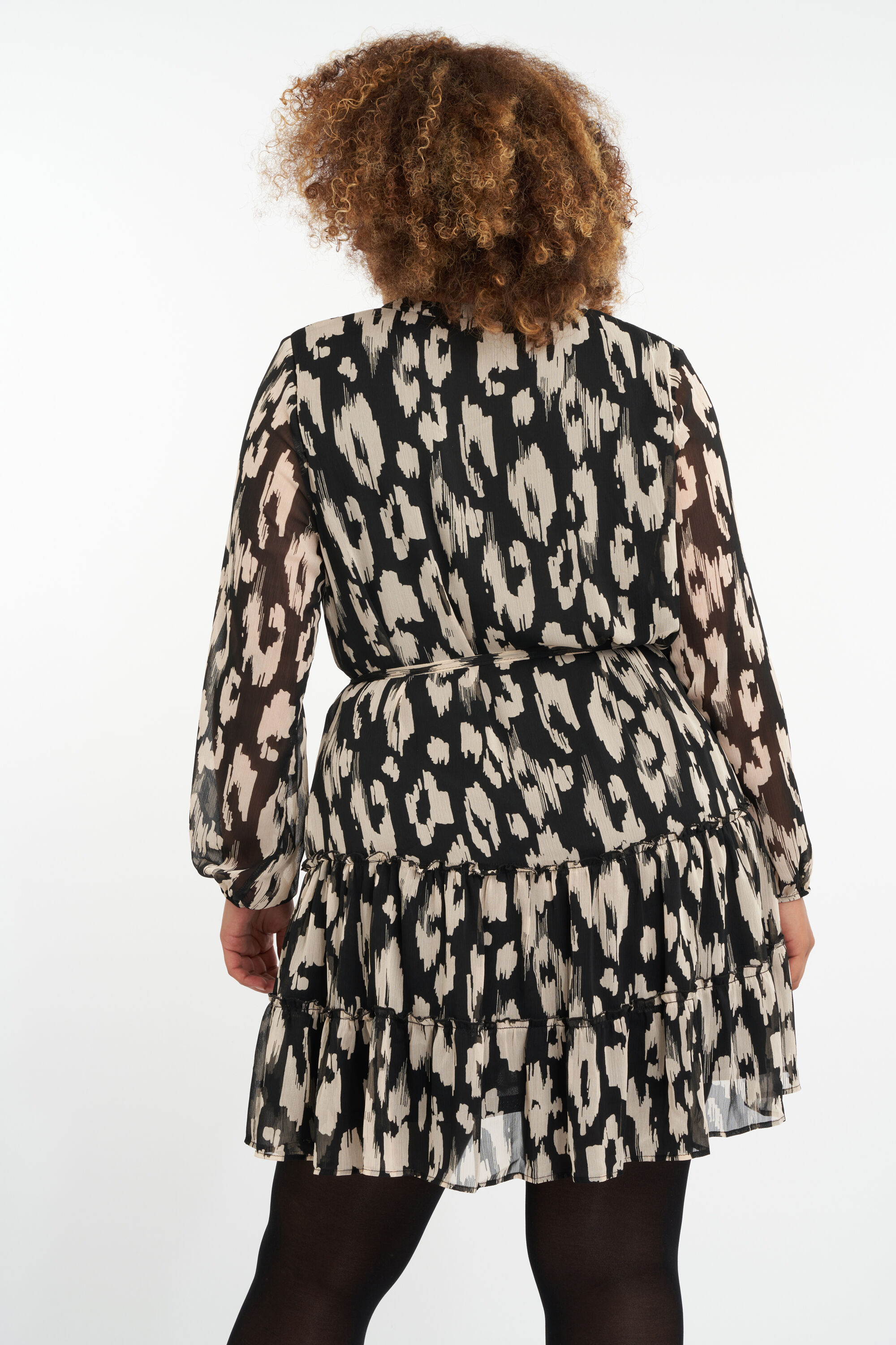 A-lijn jurk met print image number 3