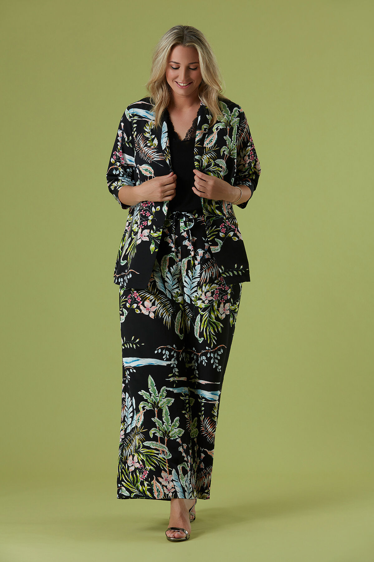 Blazer met bloemenprint image number 4