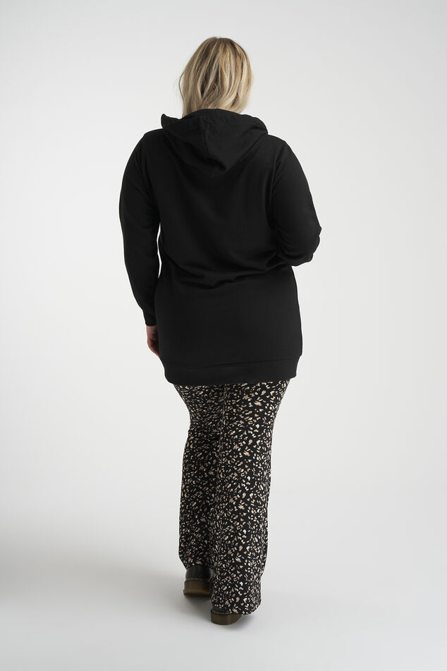 Lange sweater met opdruk image number 3