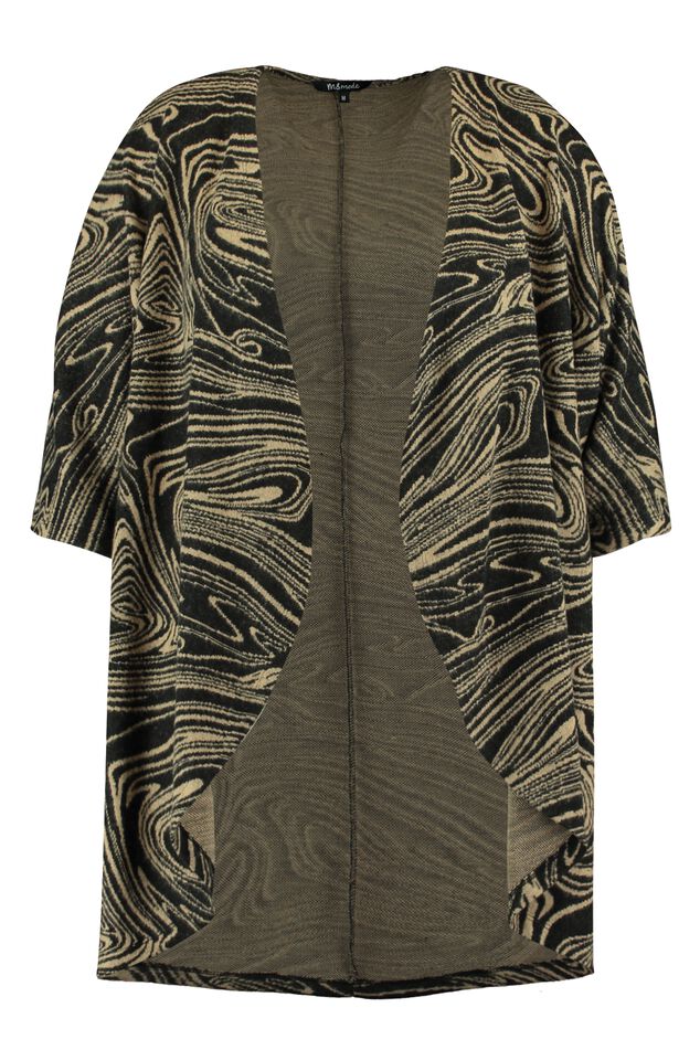 Openvallend vest met print image number 2