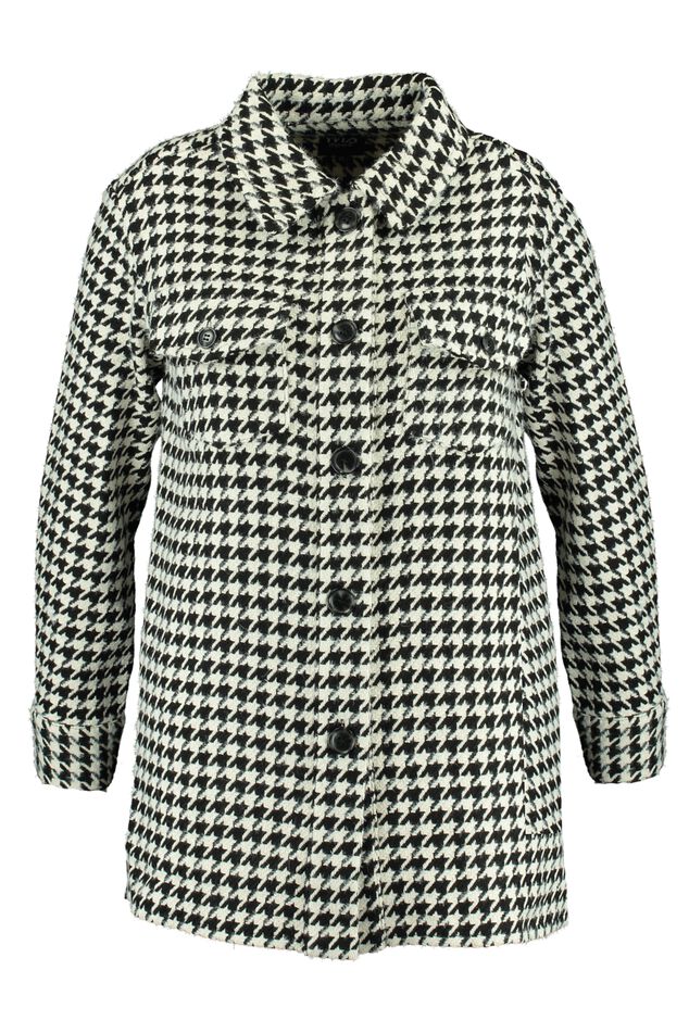 Shacket met pied-de-poule print image number 1